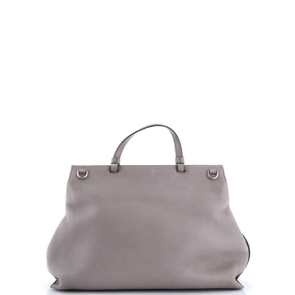 Bamboo Daily Top Handle Bag Leather Large