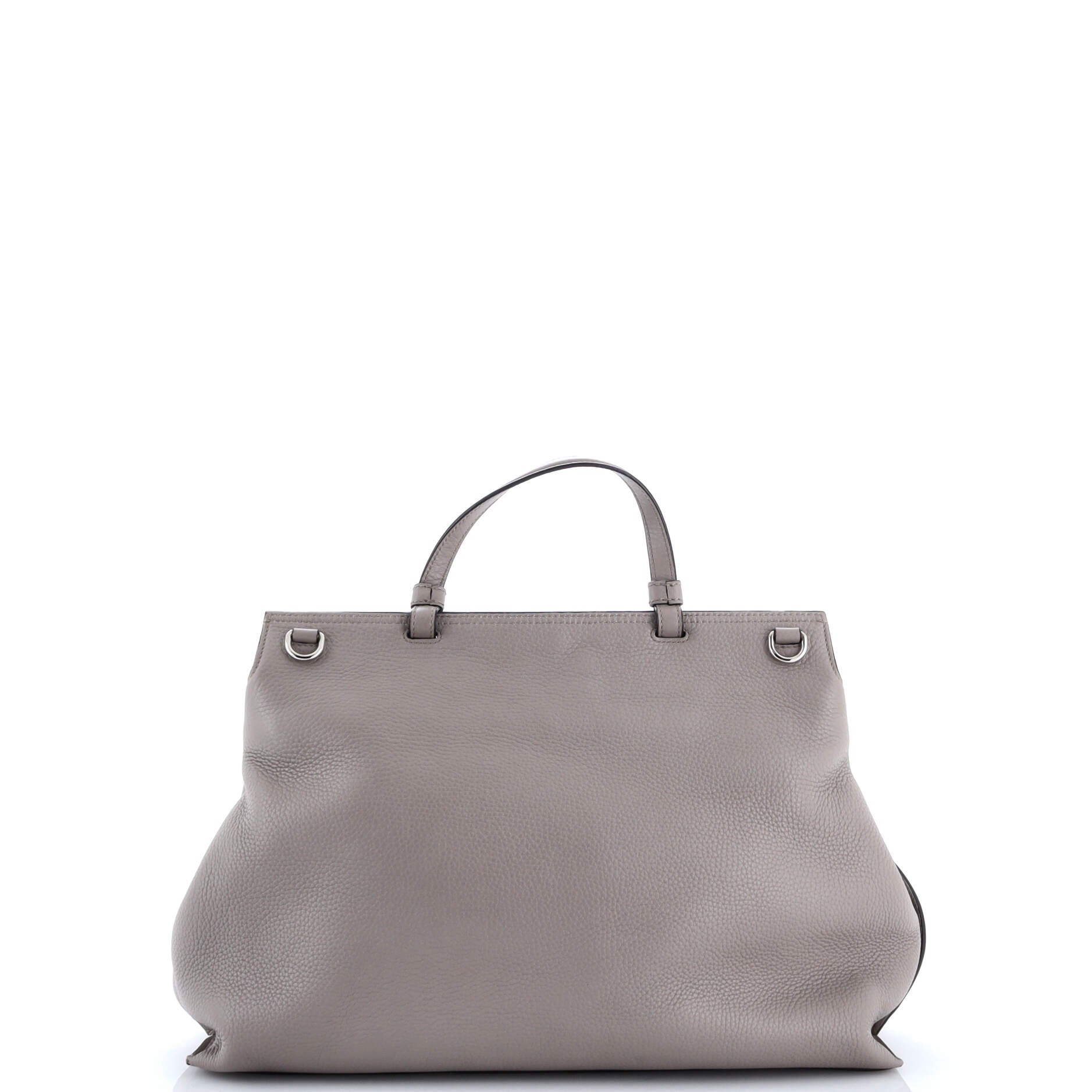 Bamboo Daily Top Handle Bag Leather Large