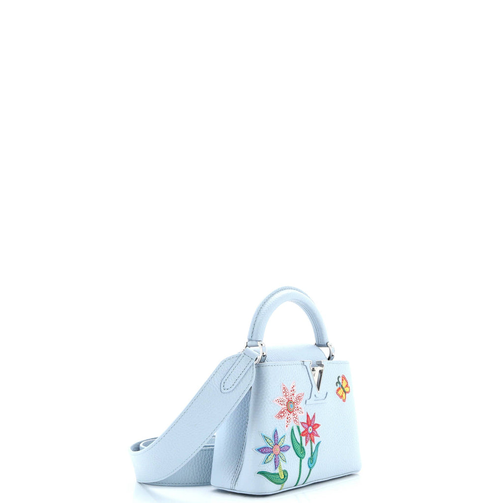 Capucines Bag Yayoi Kusama Flowers Taurillon Leather Mini