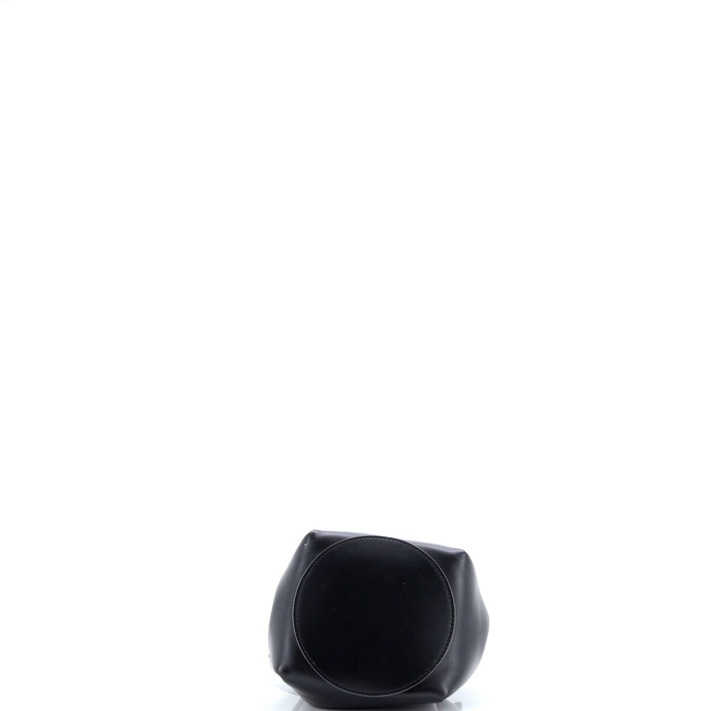 TB Drawstring Bucket Bag Leather Mini