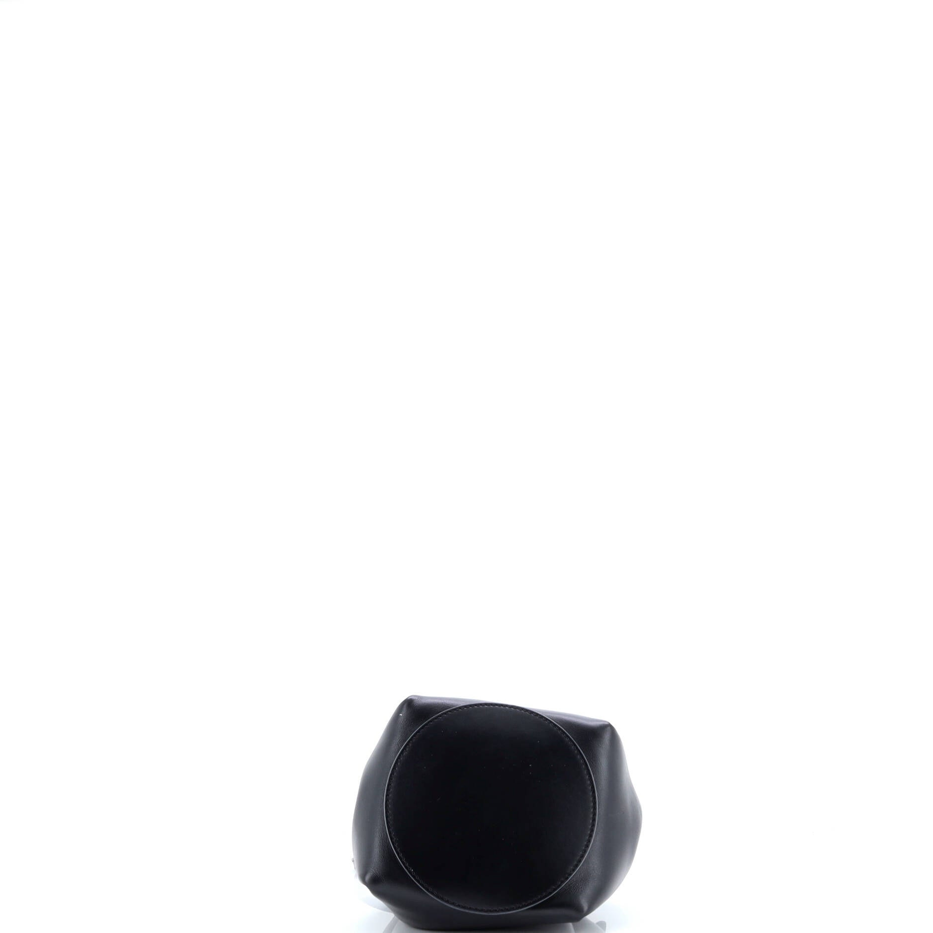 TB Drawstring Bucket Bag Leather Mini
