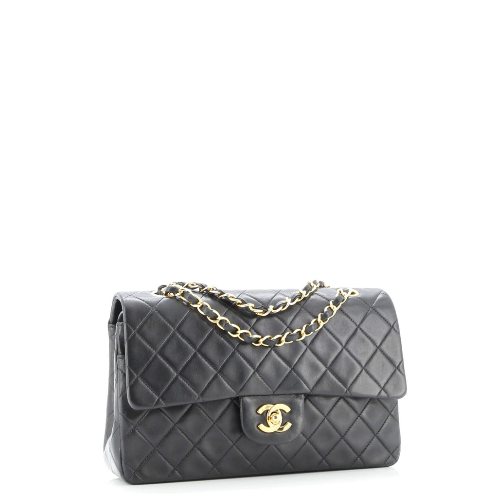 Vintage Classic Double Flap Bag Quilted Lambskin Medium