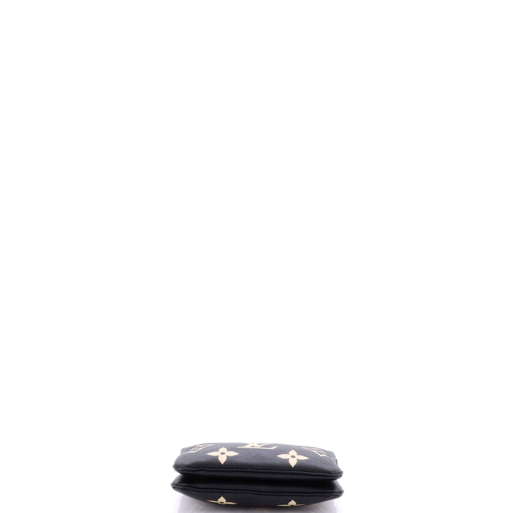 Double Zip Pochette Bicolor Monogram Empreinte Giant
