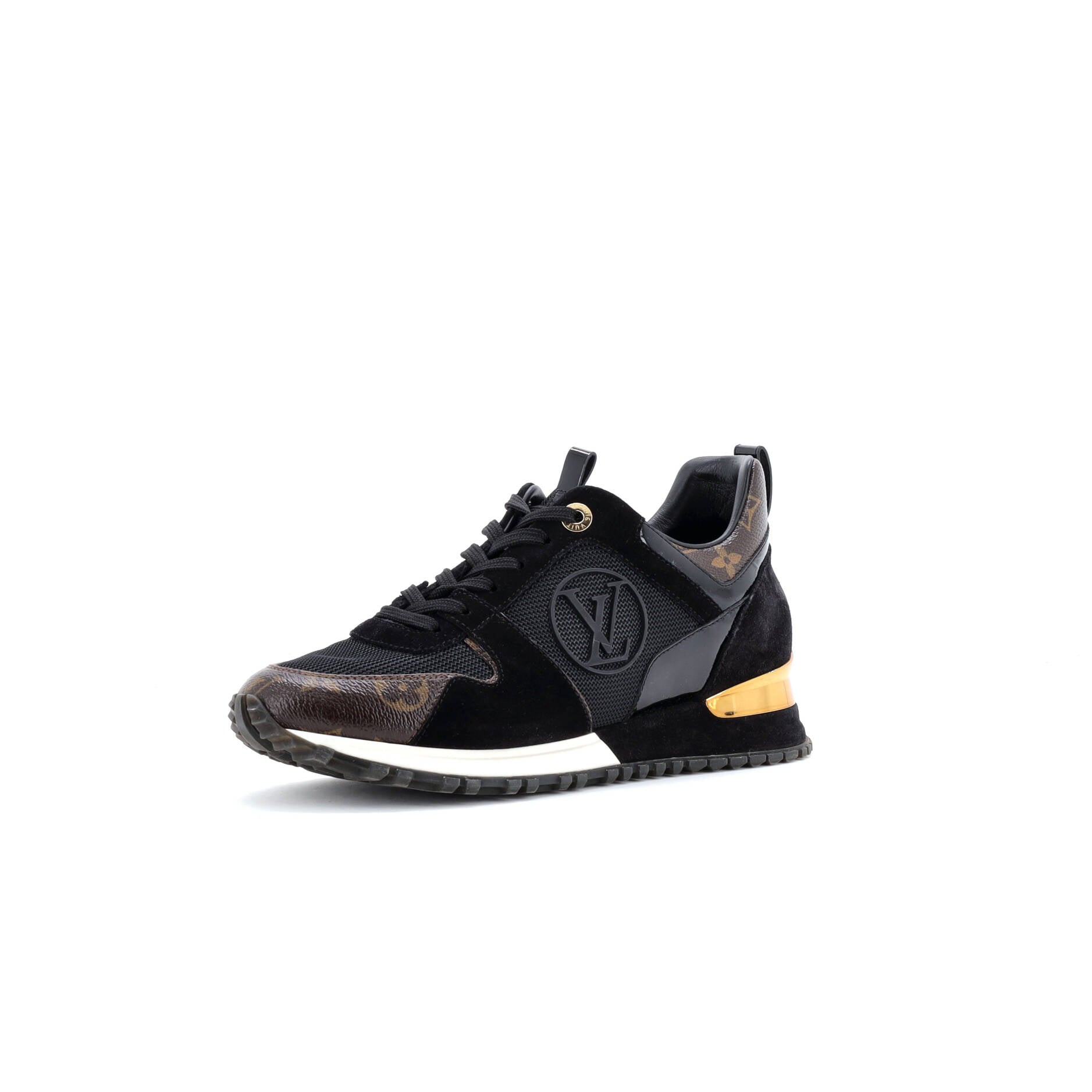 Women's Run Away Sneakers Mesh with Monogram Canvas and Suede