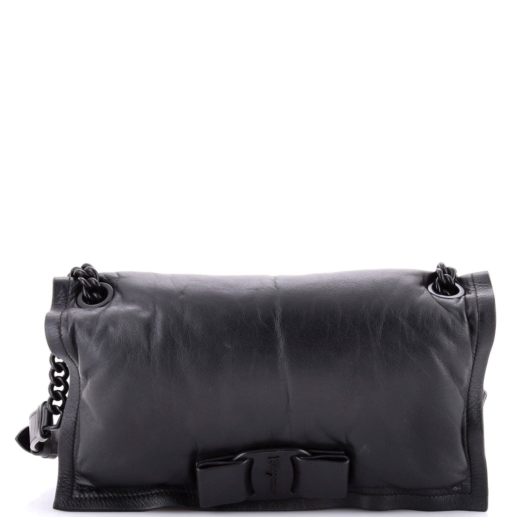 Viva Bow Flap Bag Leather Medium
