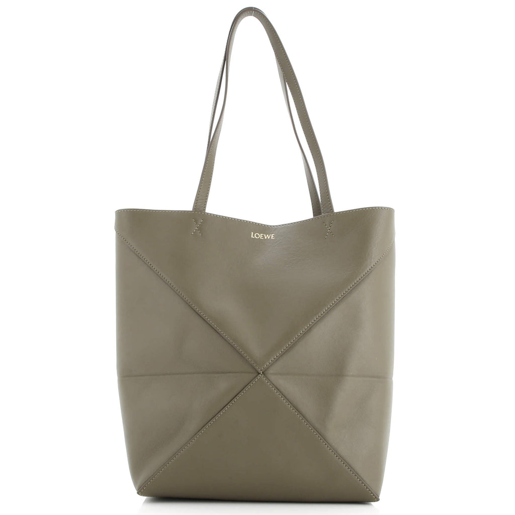 Puzzle Fold Tote Leather Medium