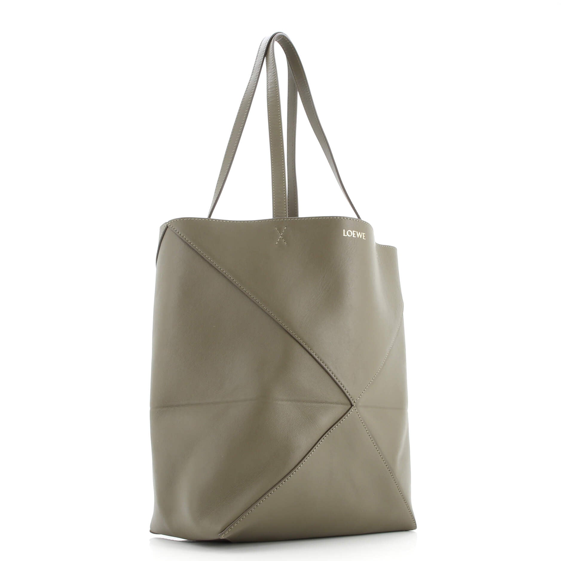 Puzzle Fold Tote Leather Medium