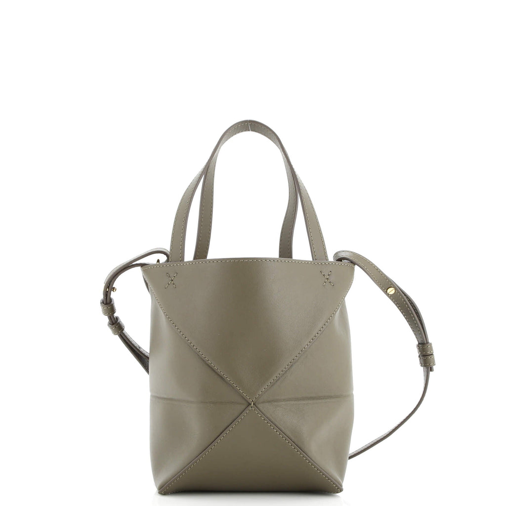 Puzzle Fold Tote Leather Mini