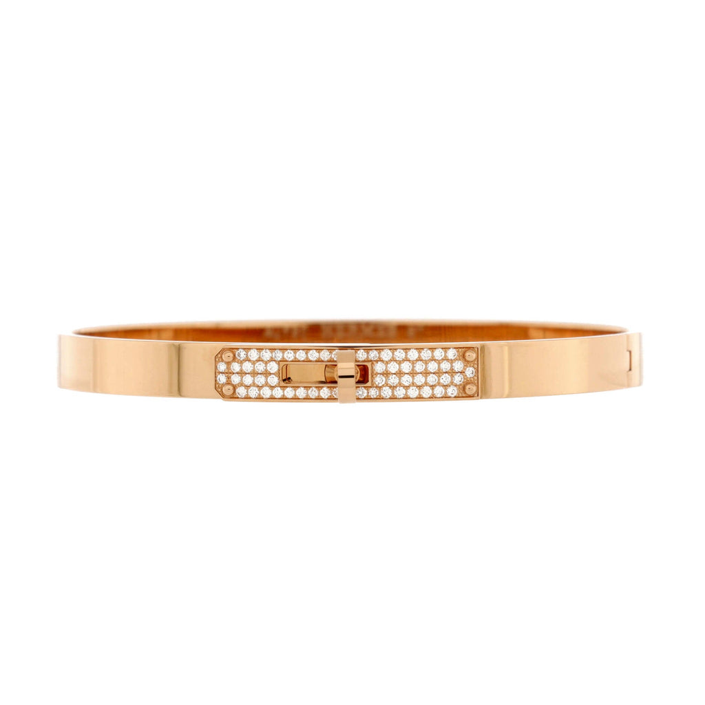 Kelly Bracelet 18K Rose Gold and Pave Diamonds Small
