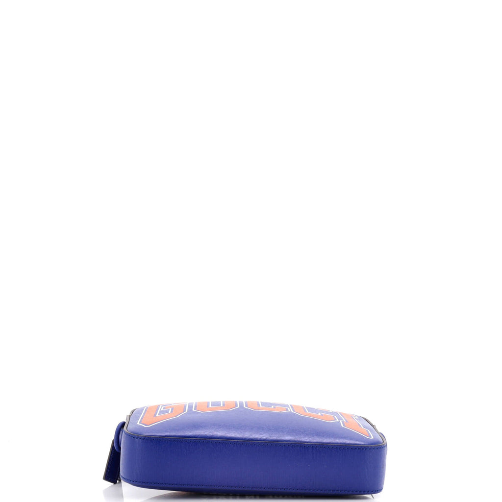 NY Dragons Camera Crossbody Bag Printed Leather Small