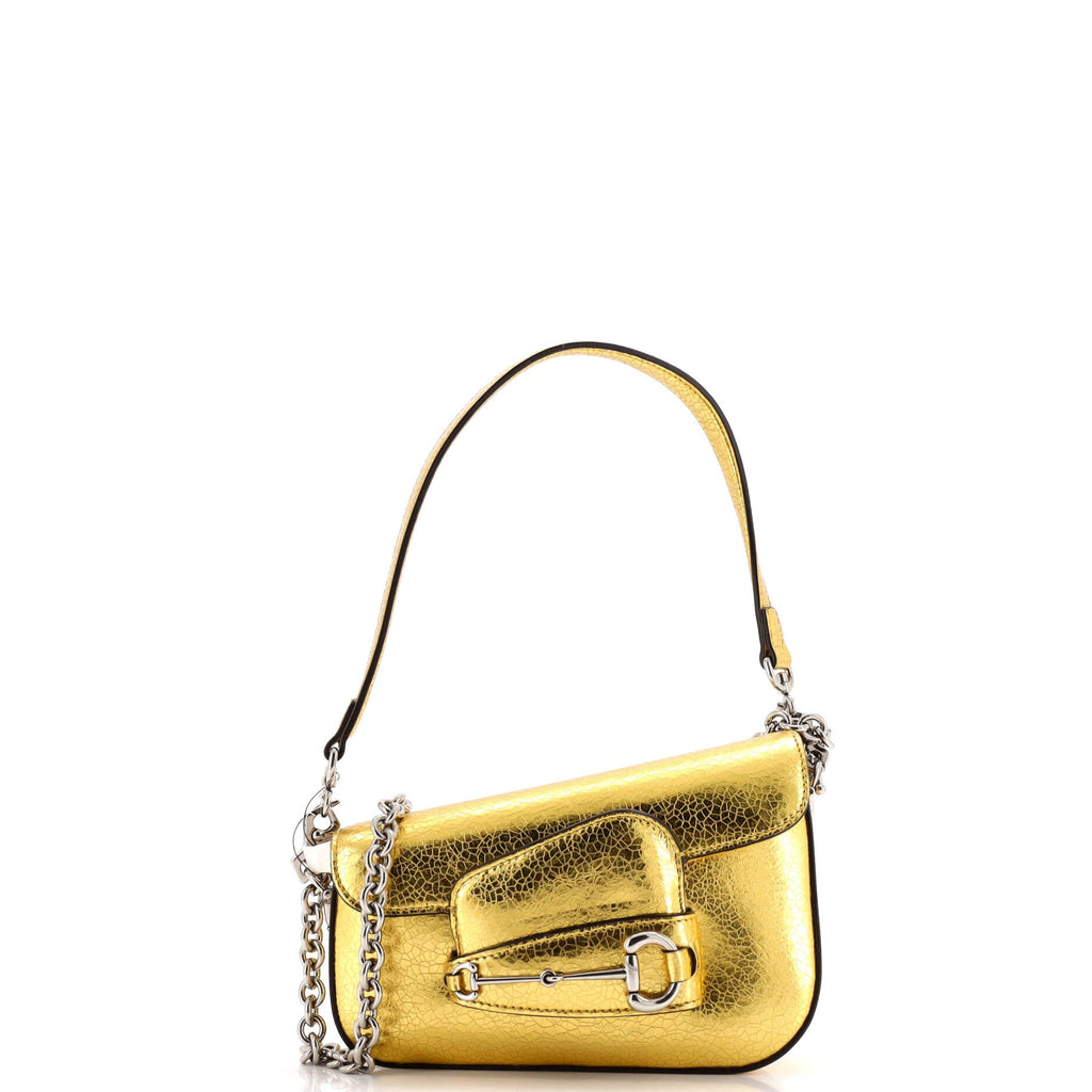 Horsebit 1955 Asymmetric Shoulder Bag Leather Mini
