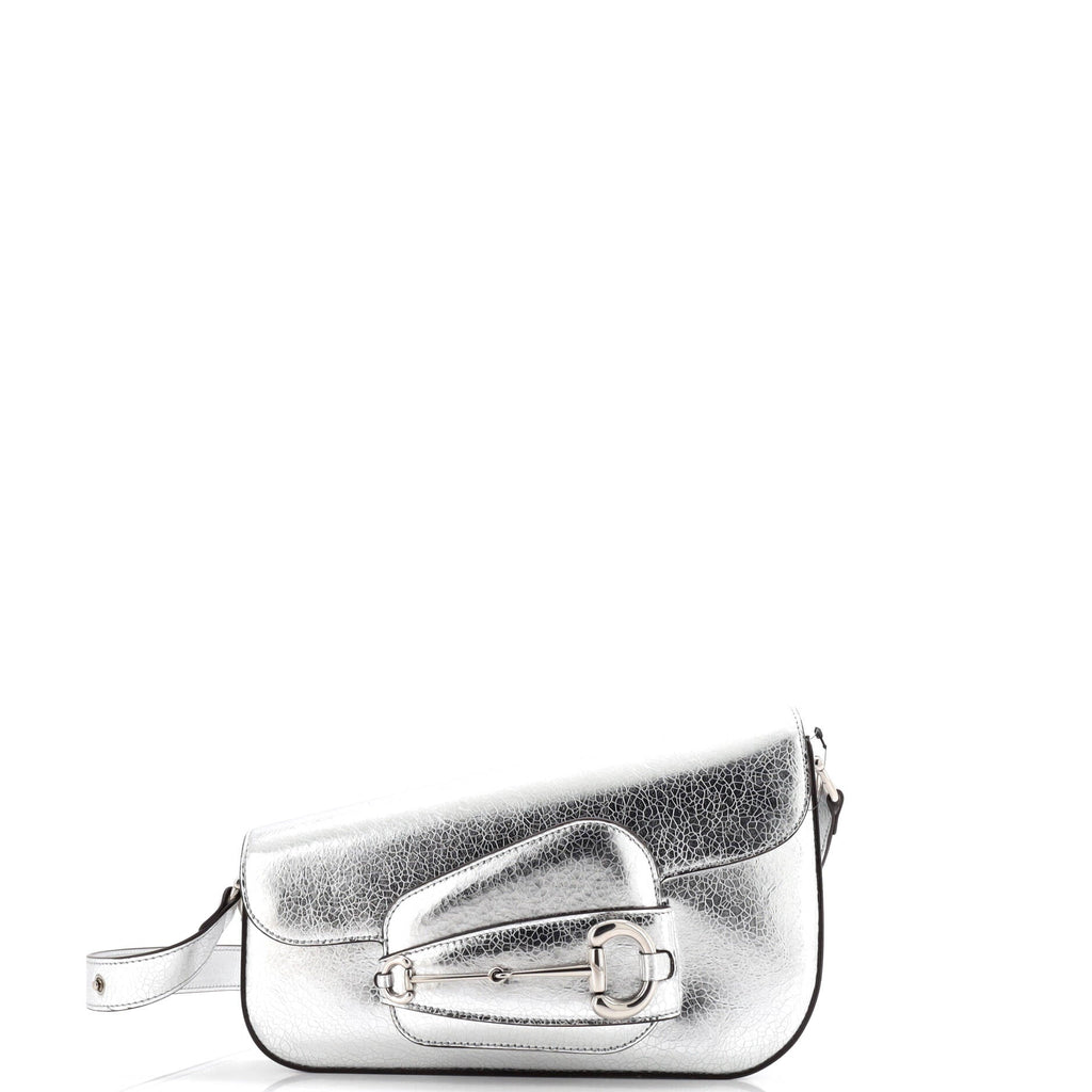 Horsebit 1955 Asymmetric Shoulder Bag Leather Small