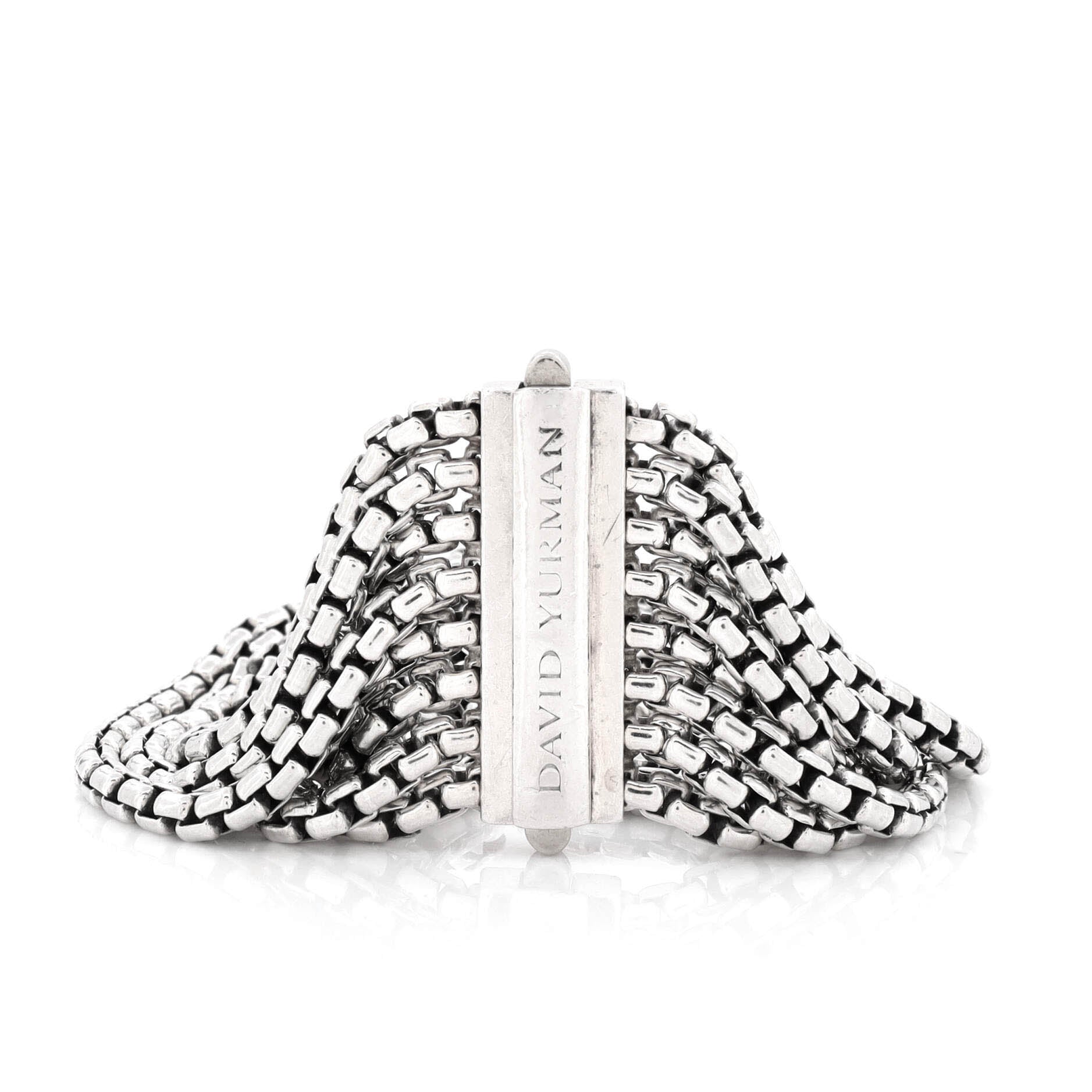 8-Row Box Chain Bracelet Sterling Silver