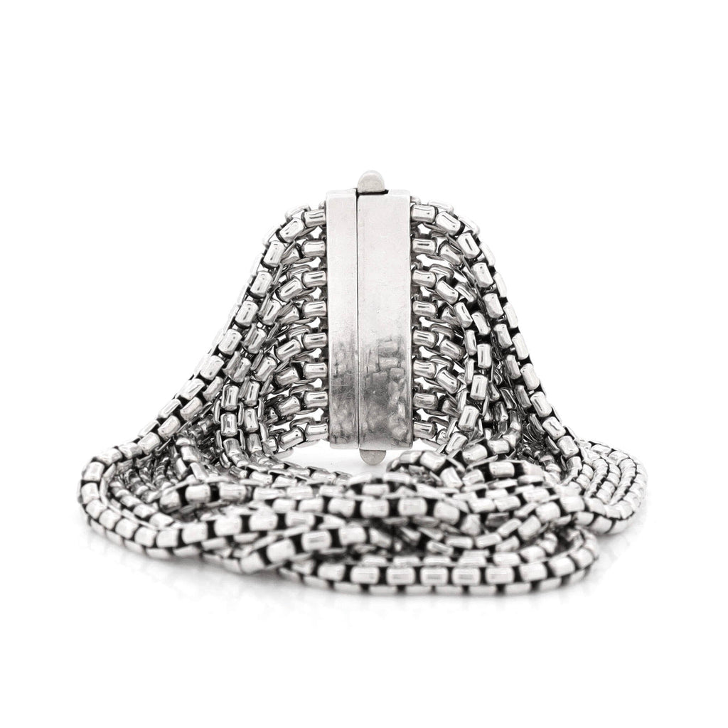 8-Row Box Chain Bracelet Sterling Silver