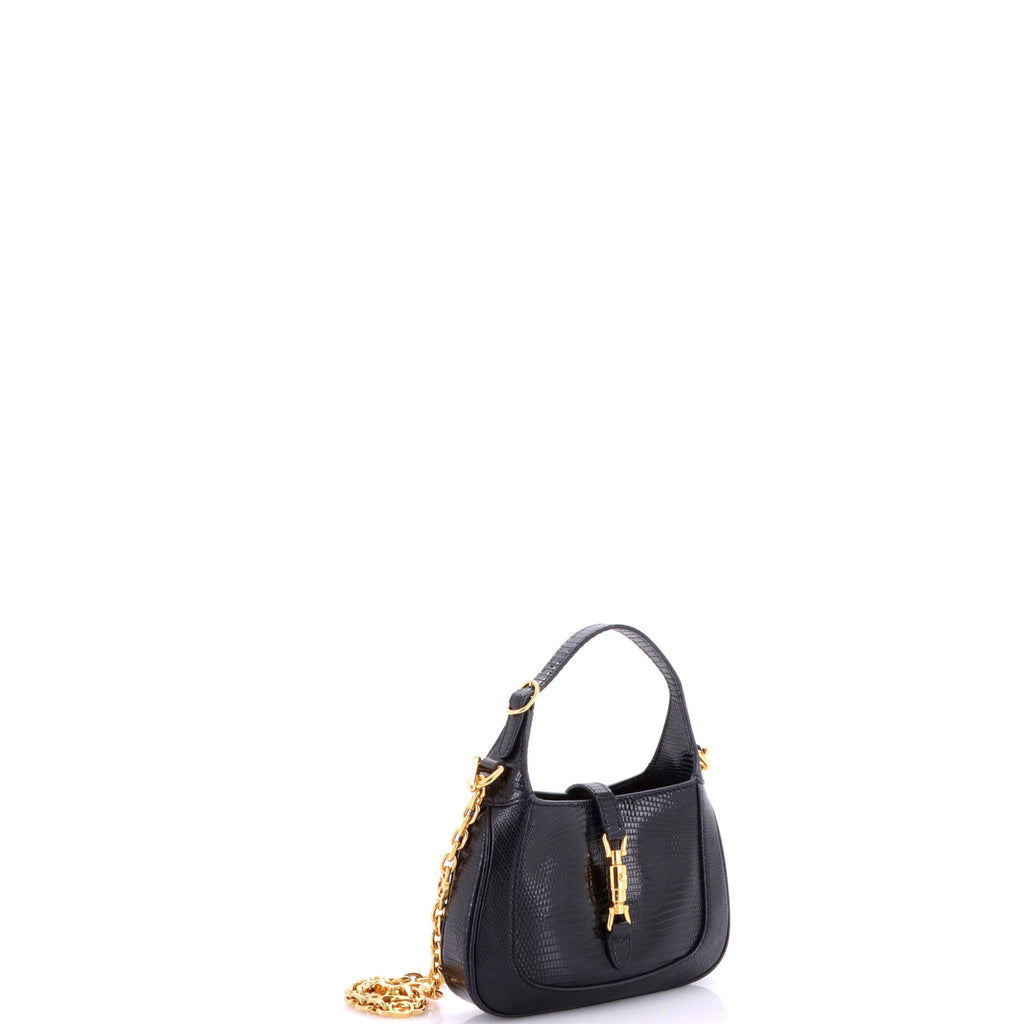 Jackie 1961 Chain Hobo Metallic Lizard Mini