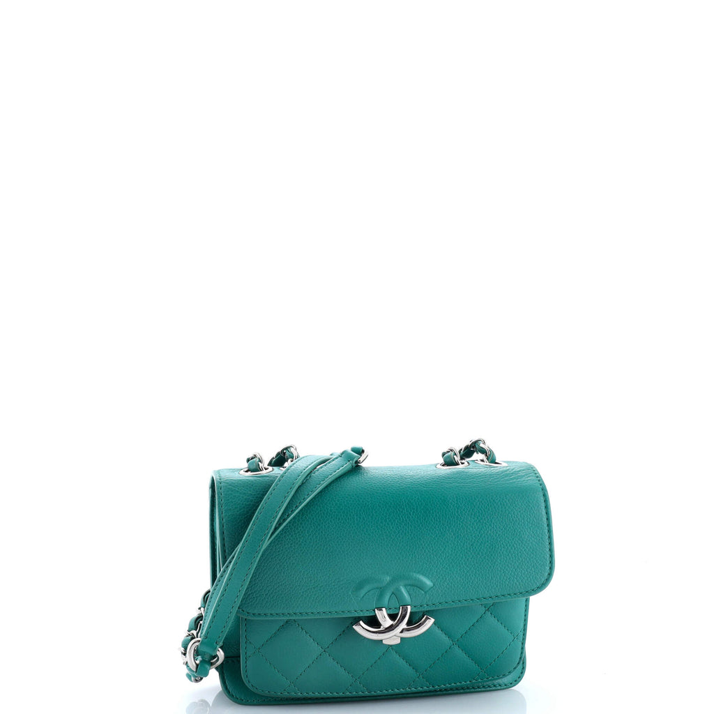 CC Box Flap Bag Quilted Calfskin Mini