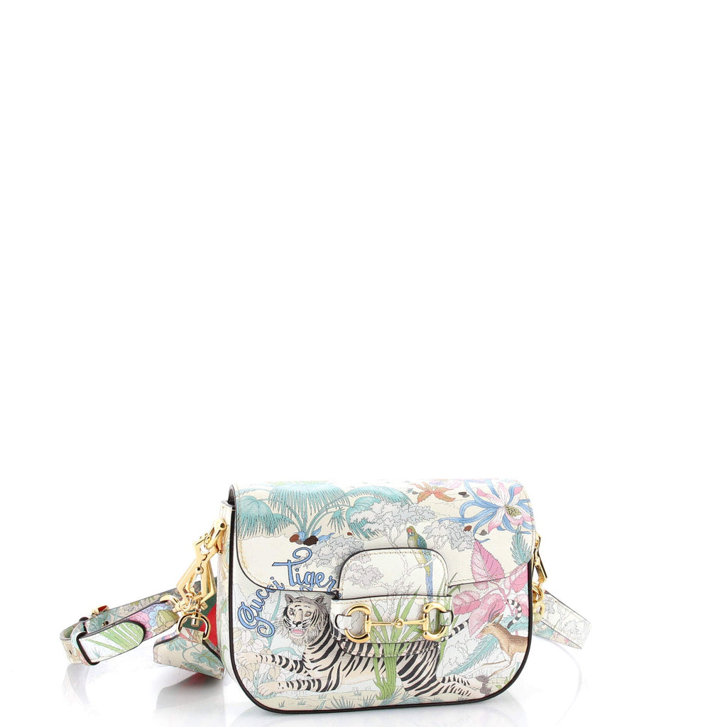 Horsebit 1955 Shoulder Bag Printed Leather Mini