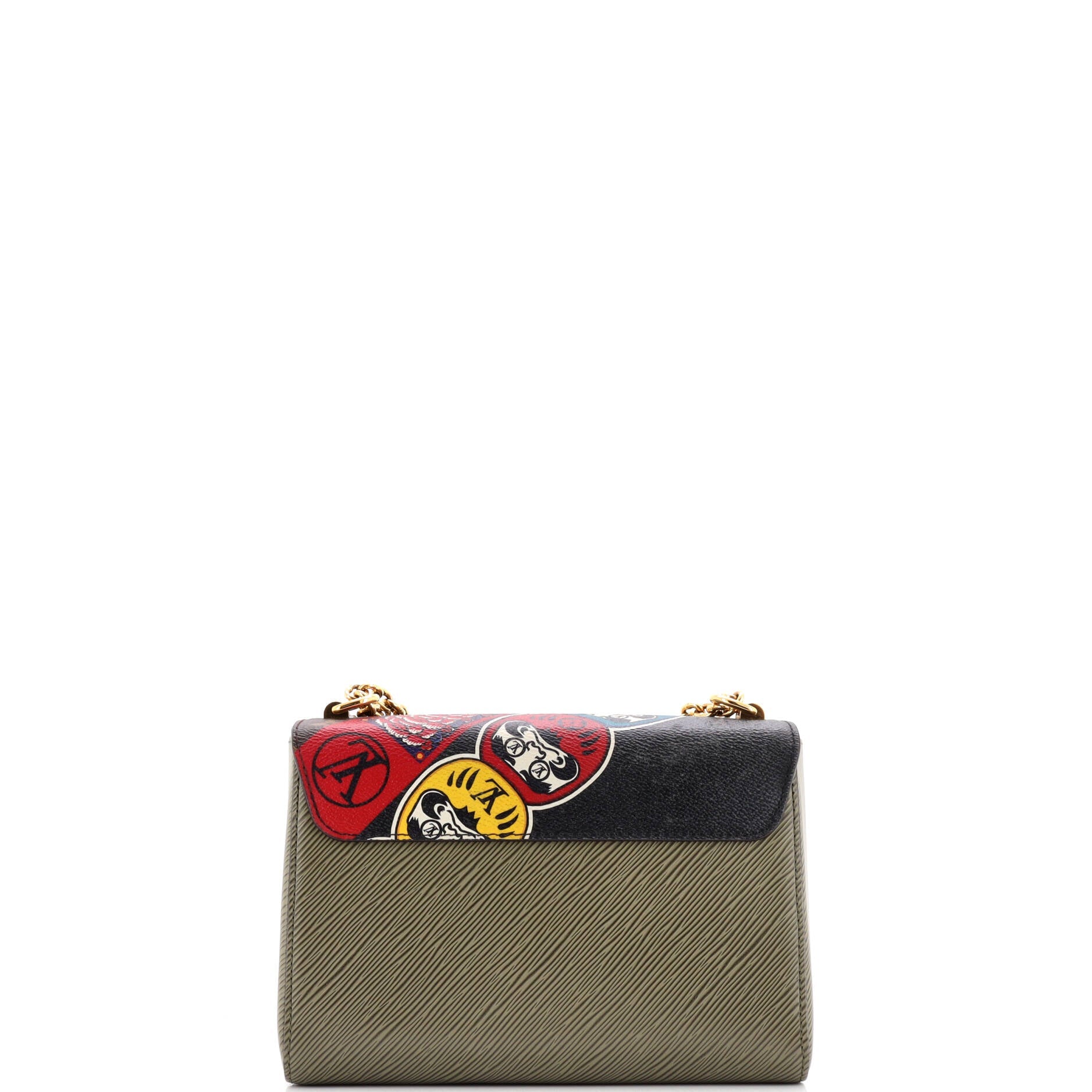 Twist Handbag Limited Edition Kabuki Stickers Monogram Canvas and Epi Leather MM