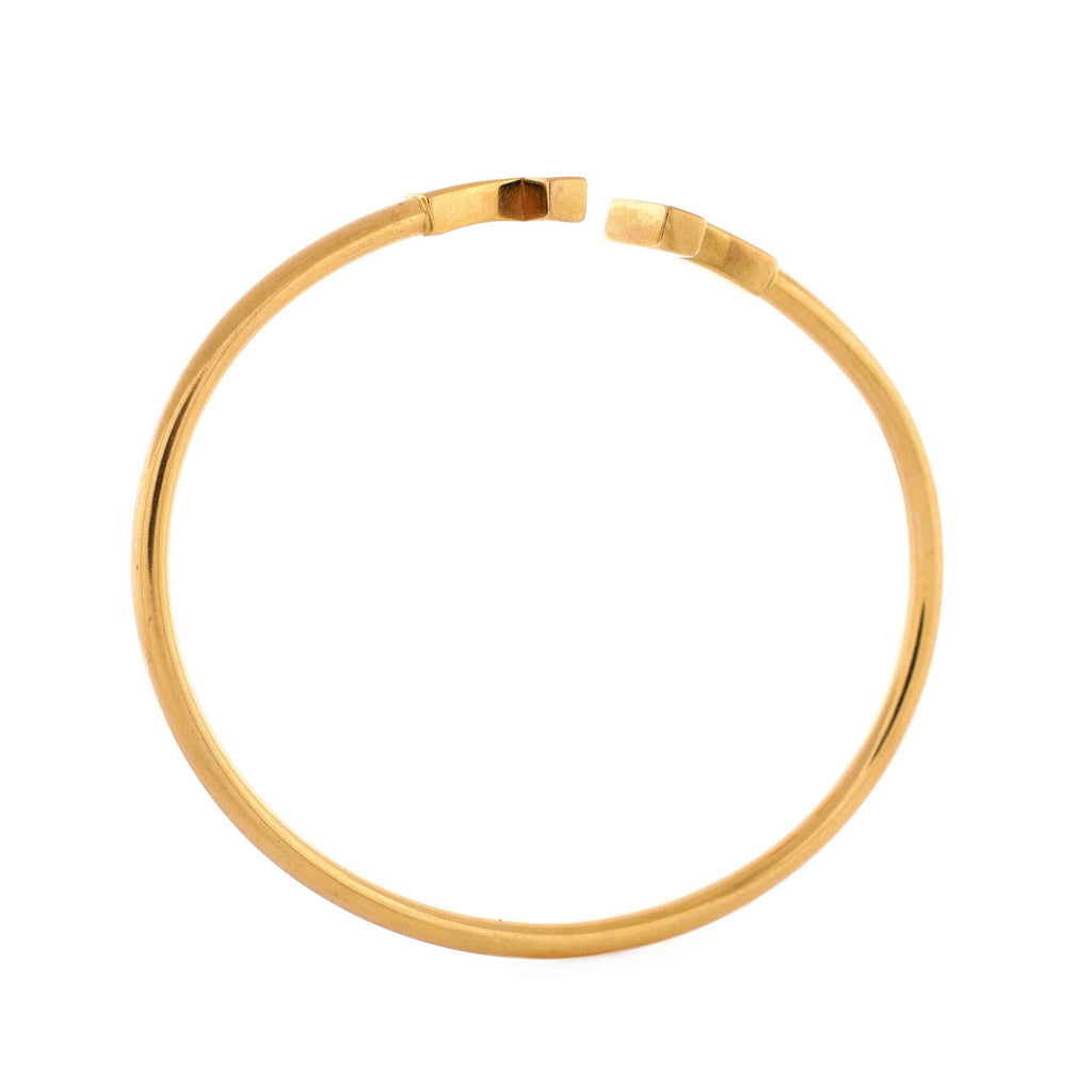 T Wire Bracelet 18K Rose Gold Narrow