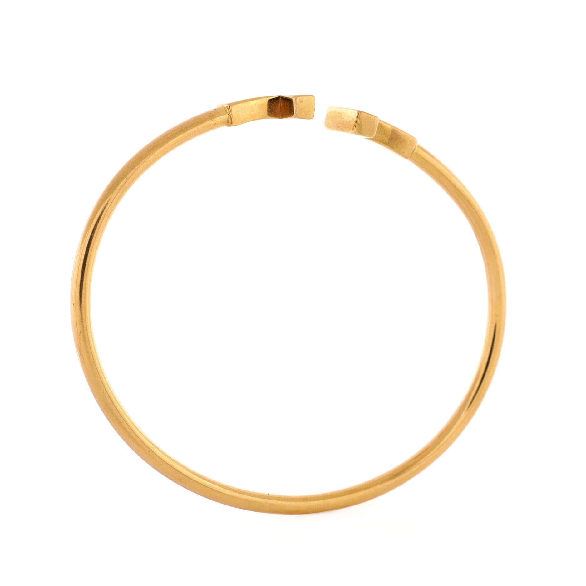 T Wire Bracelet 18K Rose Gold Narrow