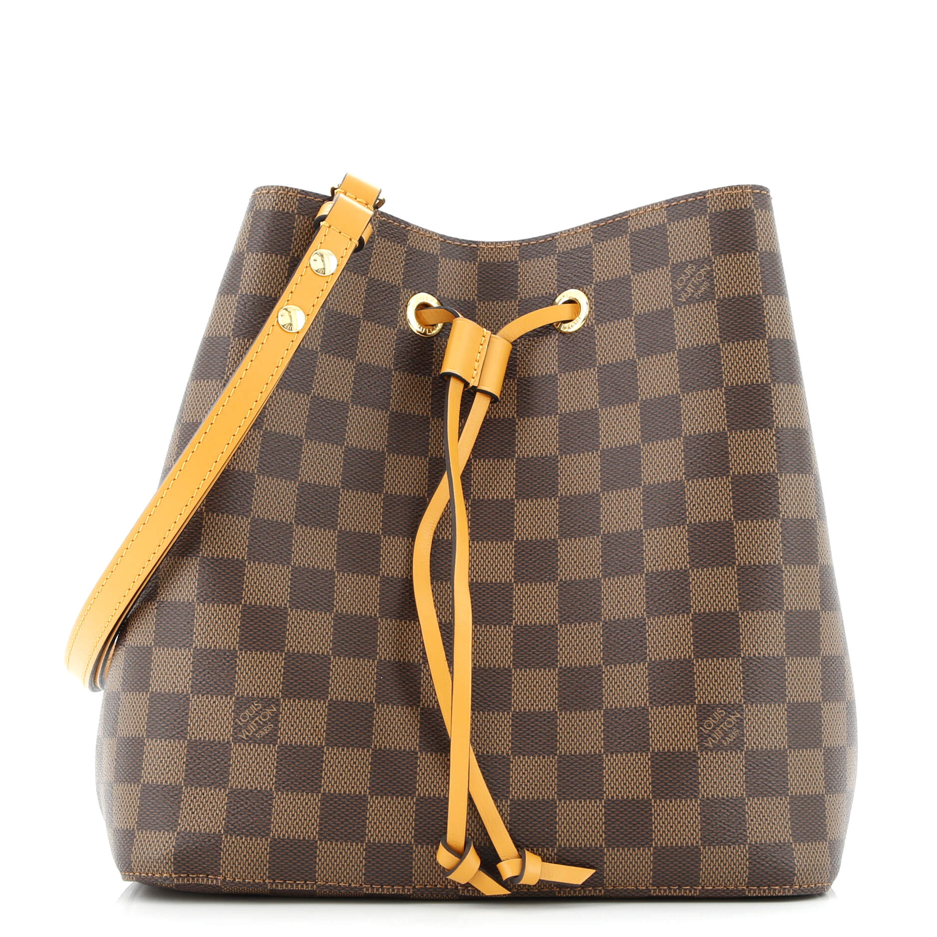 NeoNoe Handbag Damier with Leather MM