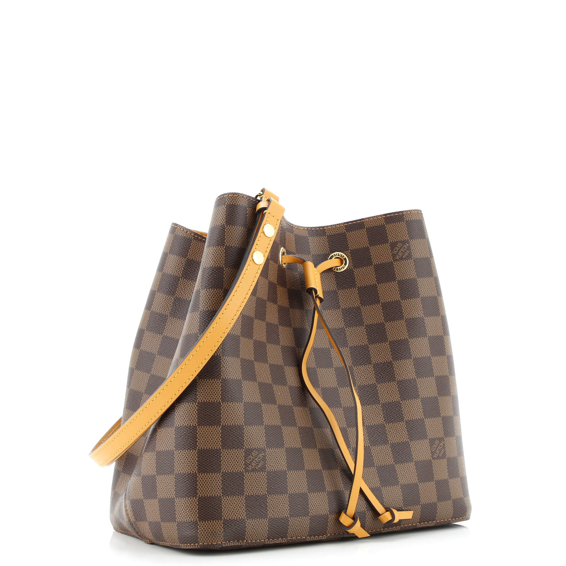 NeoNoe Handbag Damier with Leather MM