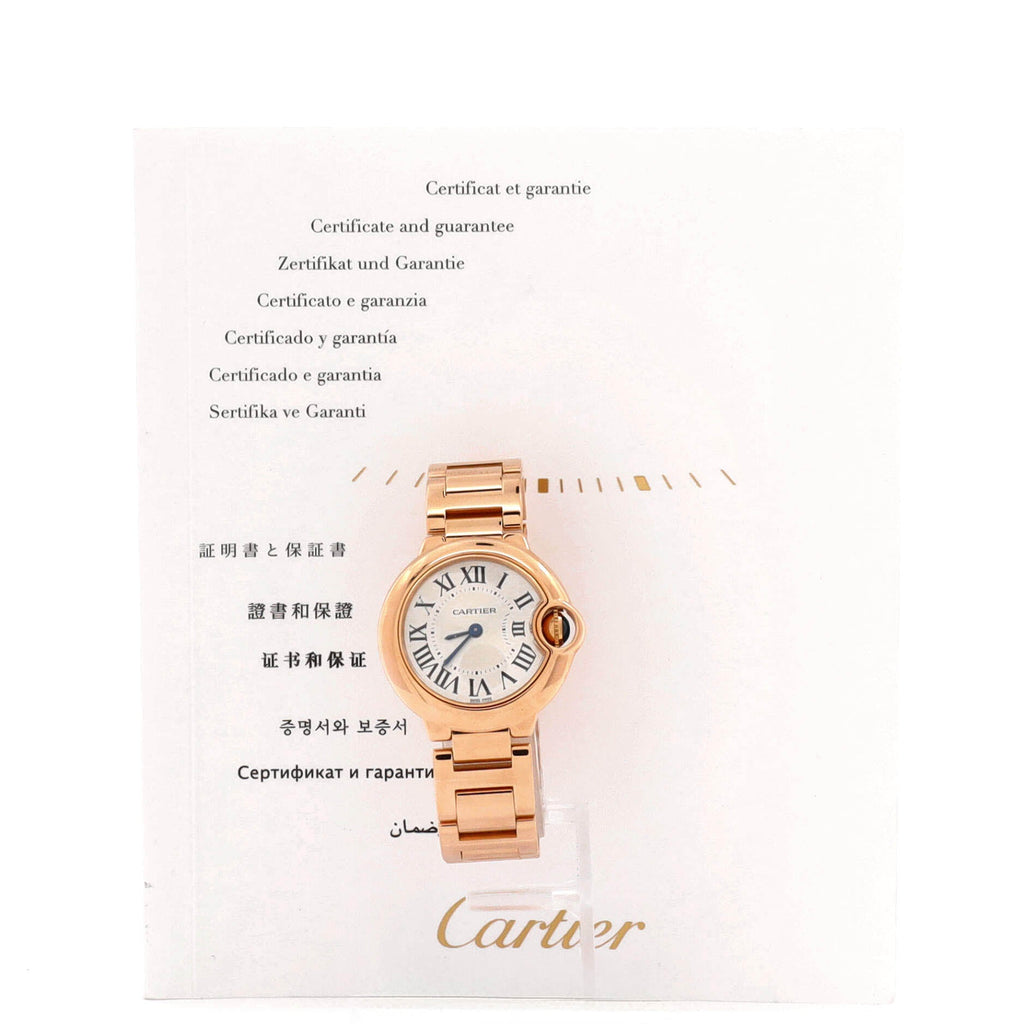Ballon Bleu de Cartier Quartz Watch Rose Gold 28