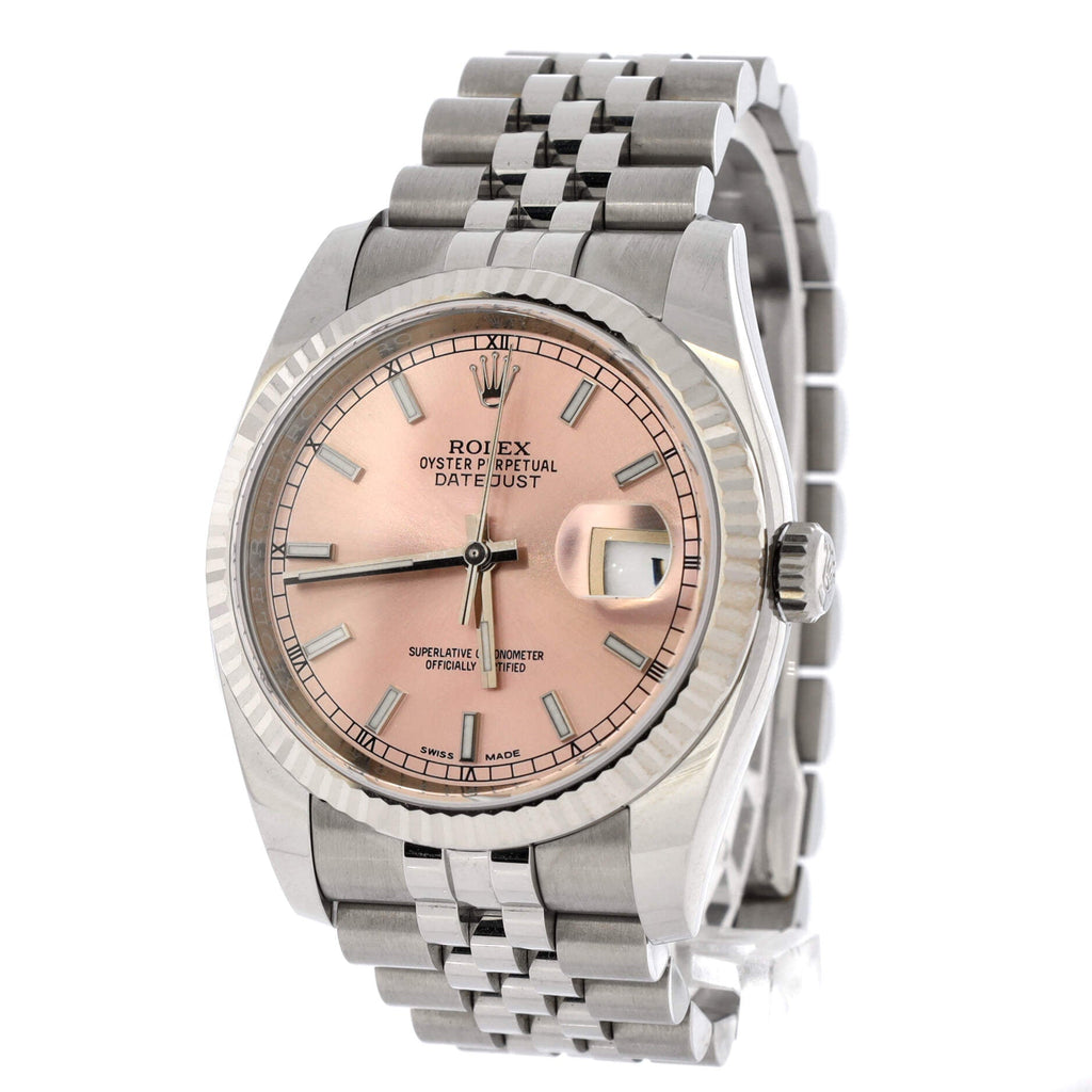 Oyster Perpetual Datejust Automatic Watch Stainless Steel and White Gold 36