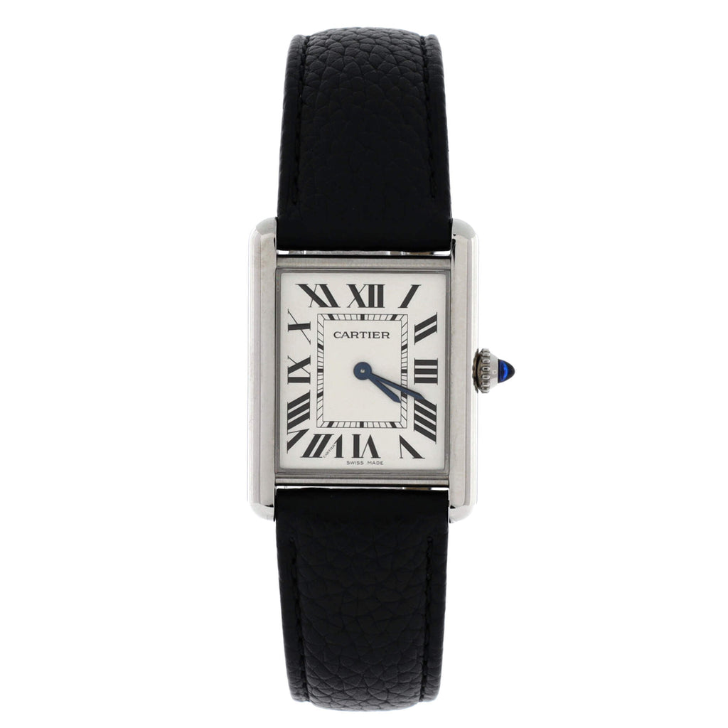Must de Cartier Tank Quartz Watch Stainless Steel and Leather 25