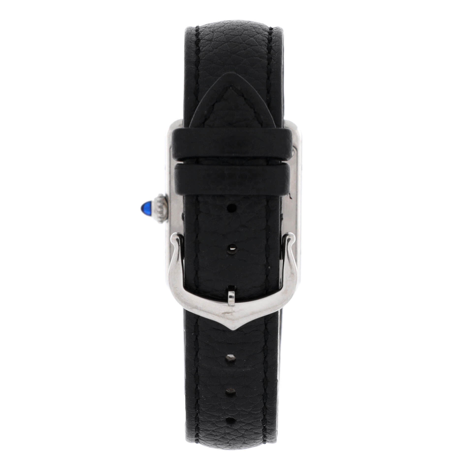 Must de Cartier Tank Quartz Watch Stainless Steel and Leather 22