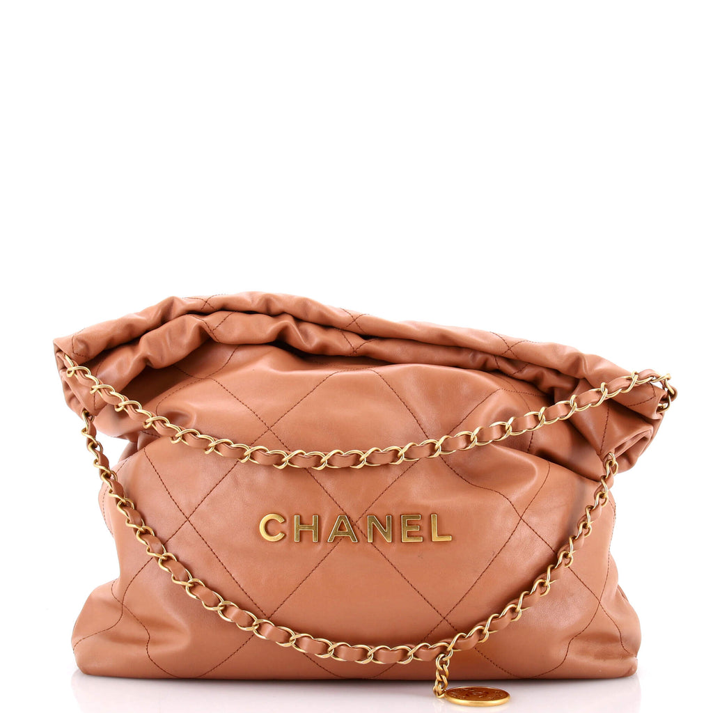 22 Chain Hobo Quilted Calfskin Large