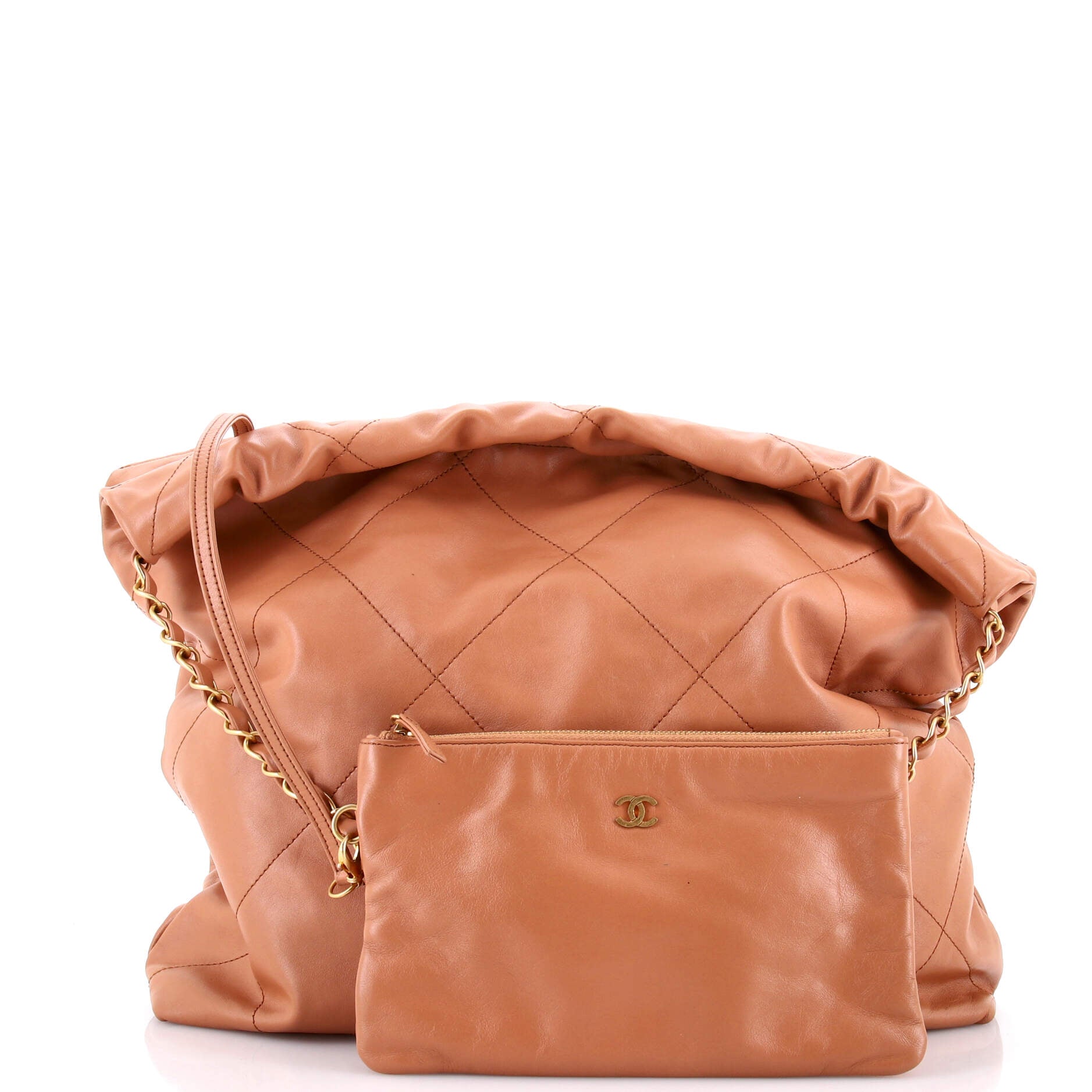 22 Chain Hobo Quilted Calfskin Large