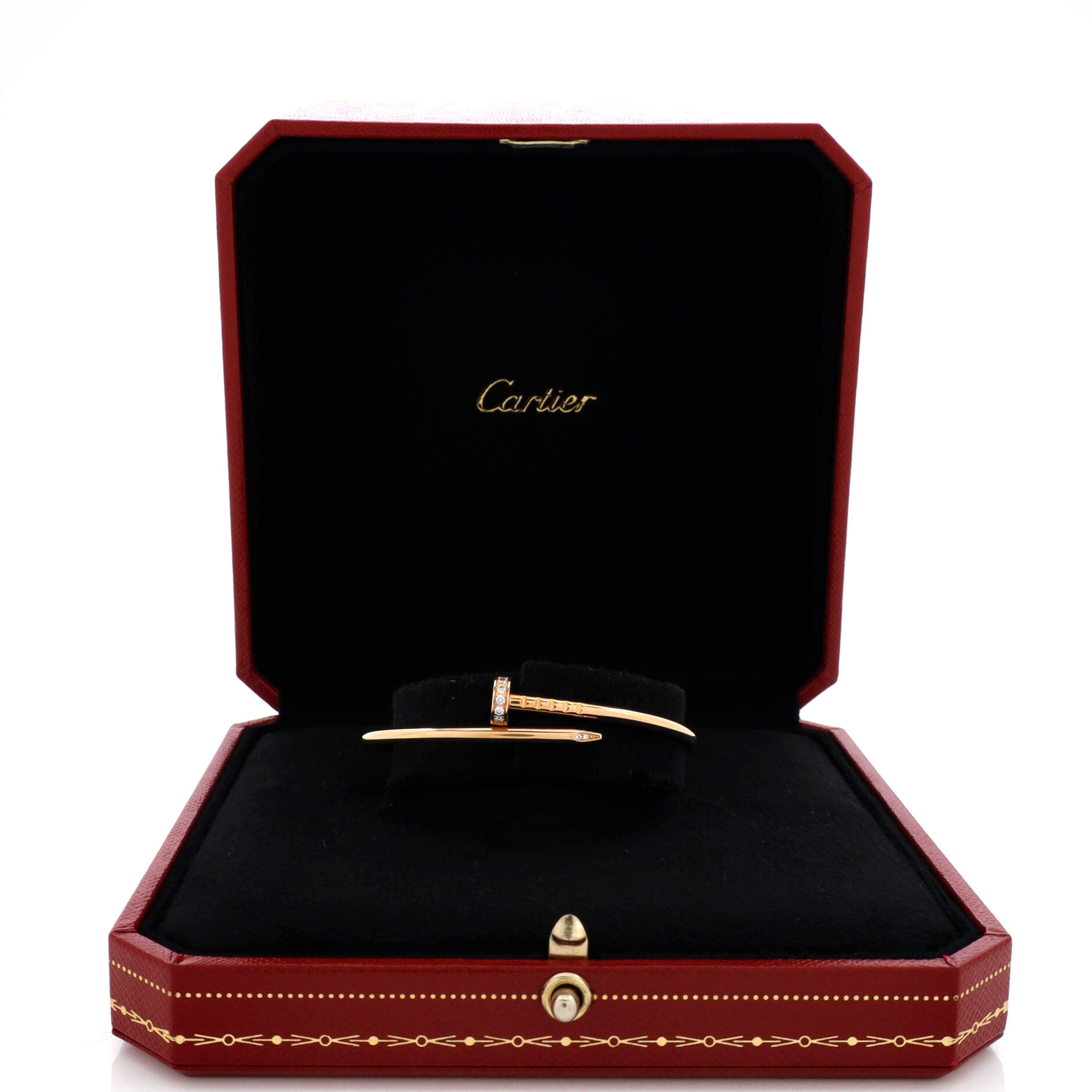 Juste un Clou Bracelet 18K Rose Gold with Diamonds Small