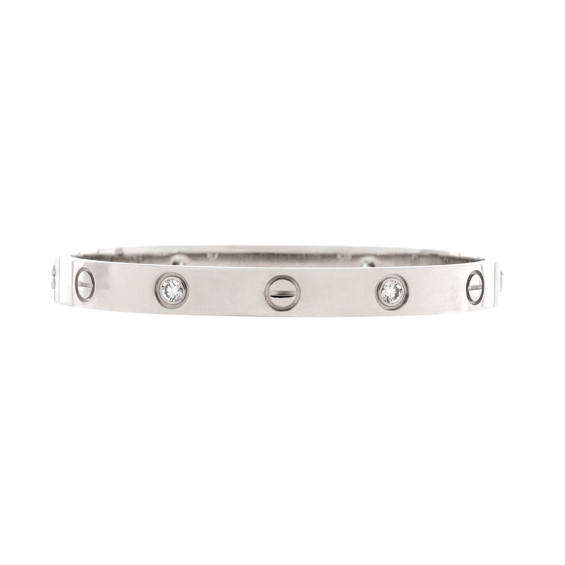 Love 4 Diamond Bracelet 18K White Gold and Diamonds