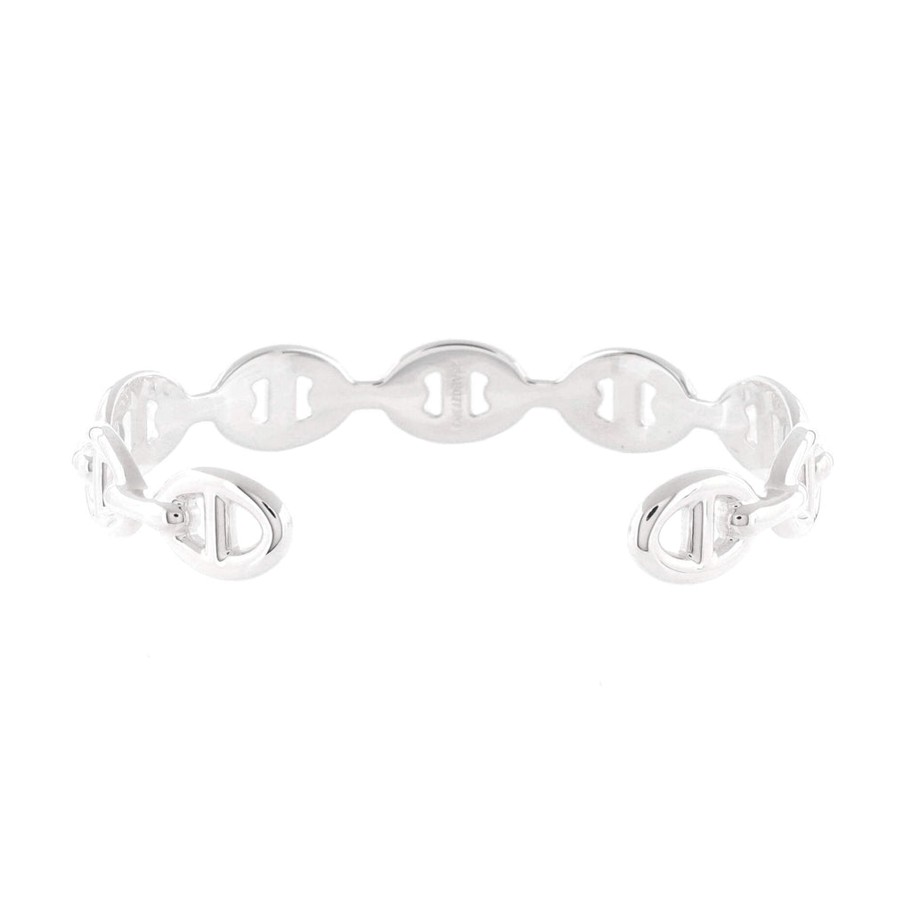 Chaine d'Ancre Enchainee Cuff Bracelet Sterling Silver Medium