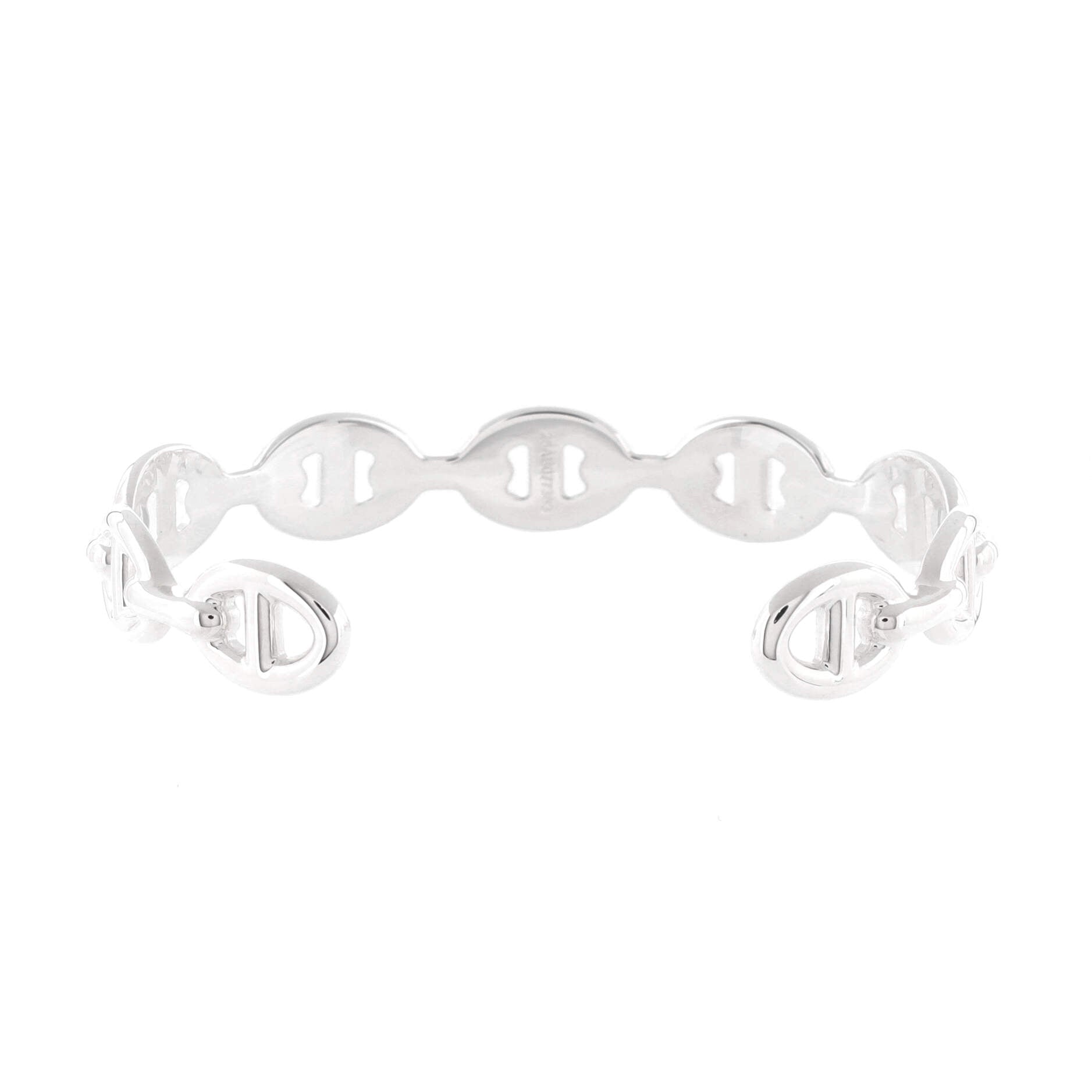 Chaine d'Ancre Enchainee Cuff Bracelet Sterling Silver Medium