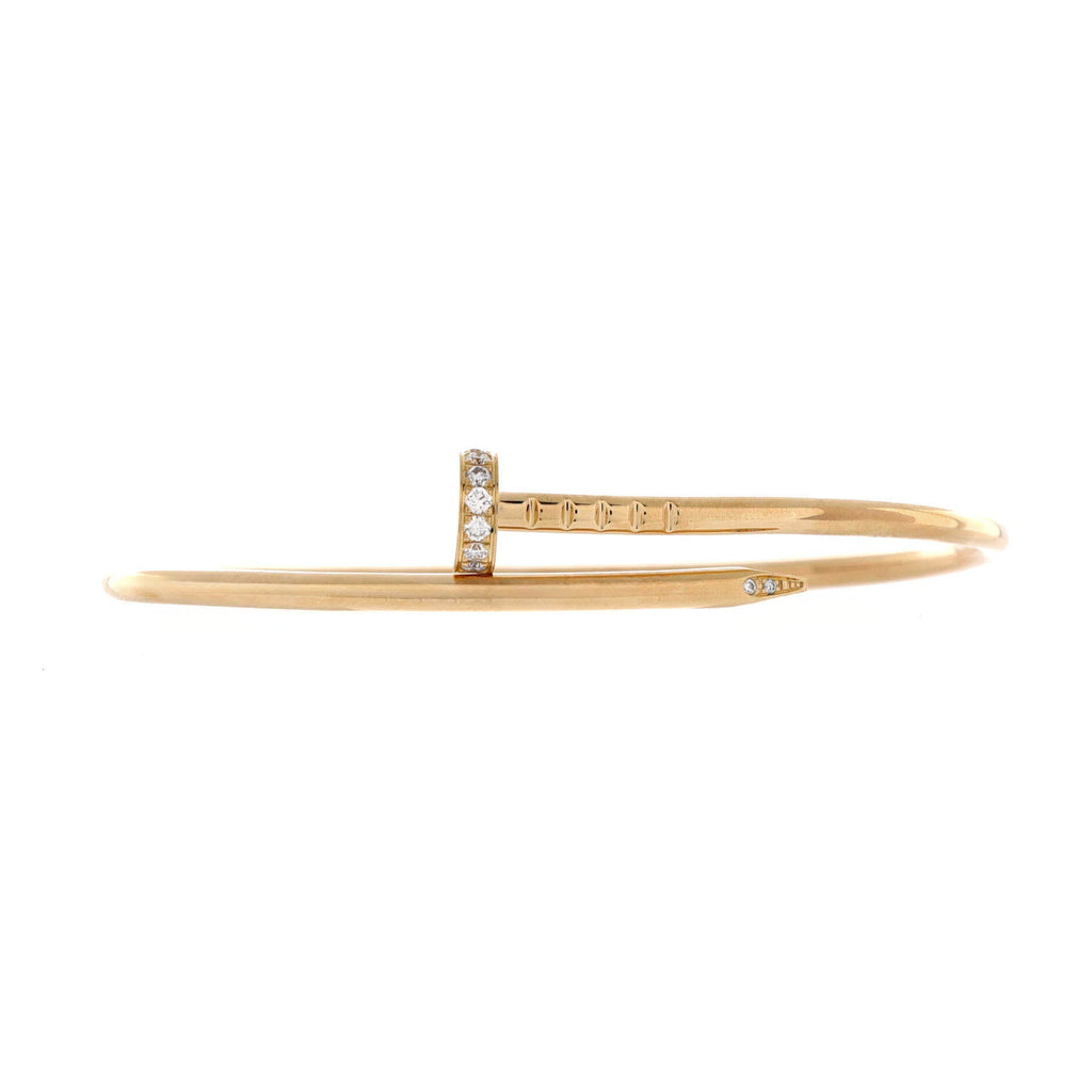 Juste un Clou Bracelet 18K Yellow Gold with Diamonds Small