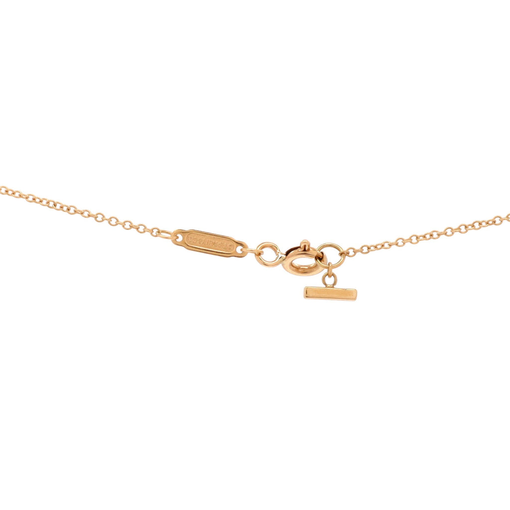 T Smile Pendant Necklace 18K Yellow Gold Small