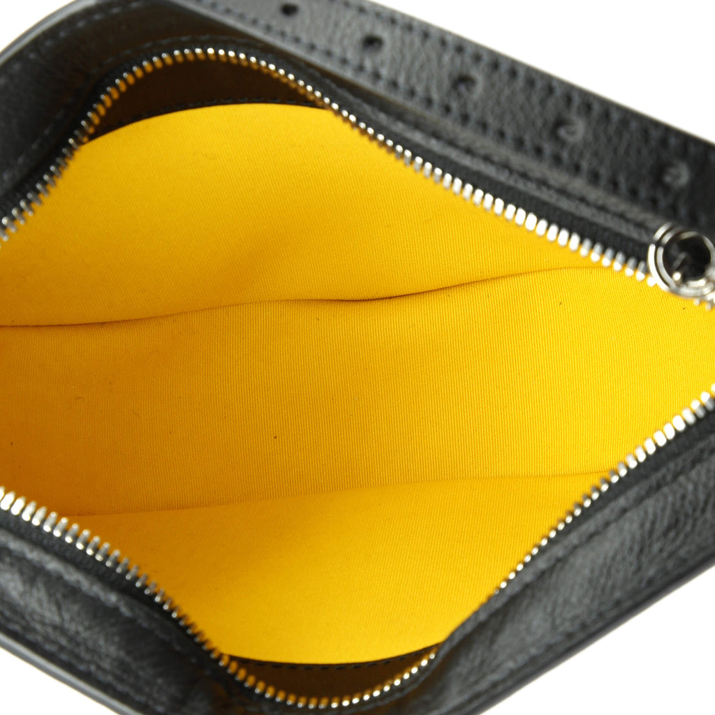 Hirondelle Shoulder Bag Coated Canvas and Leather
