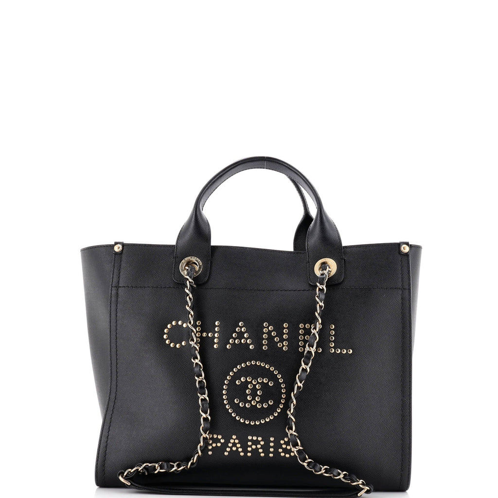 Deauville Tote Studded Caviar Small