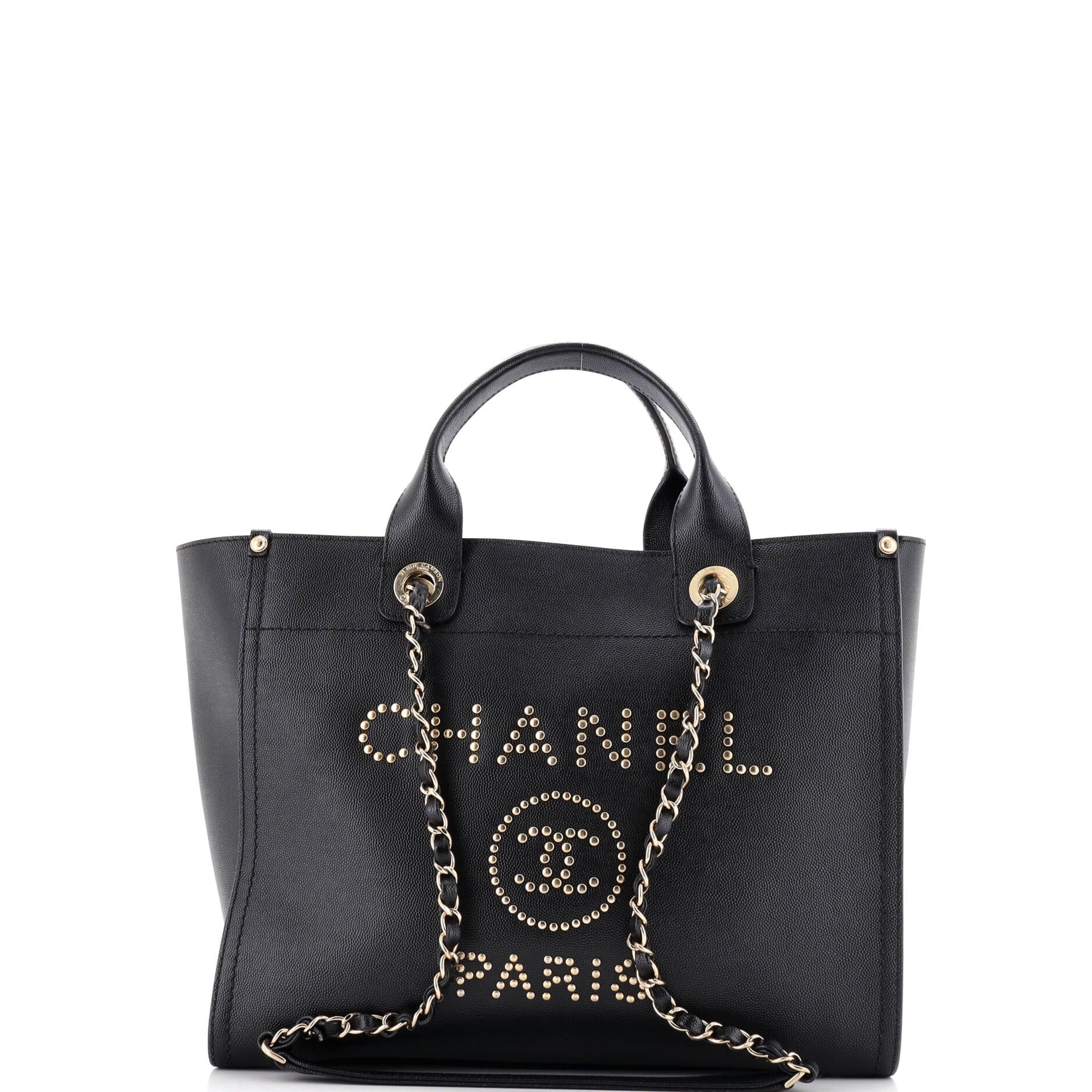 Deauville Tote Studded Caviar Small