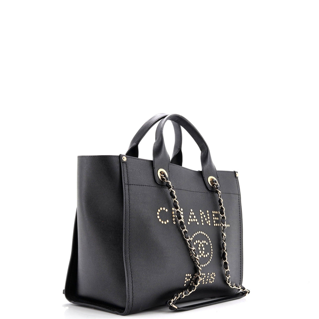 Deauville Tote Studded Caviar Small