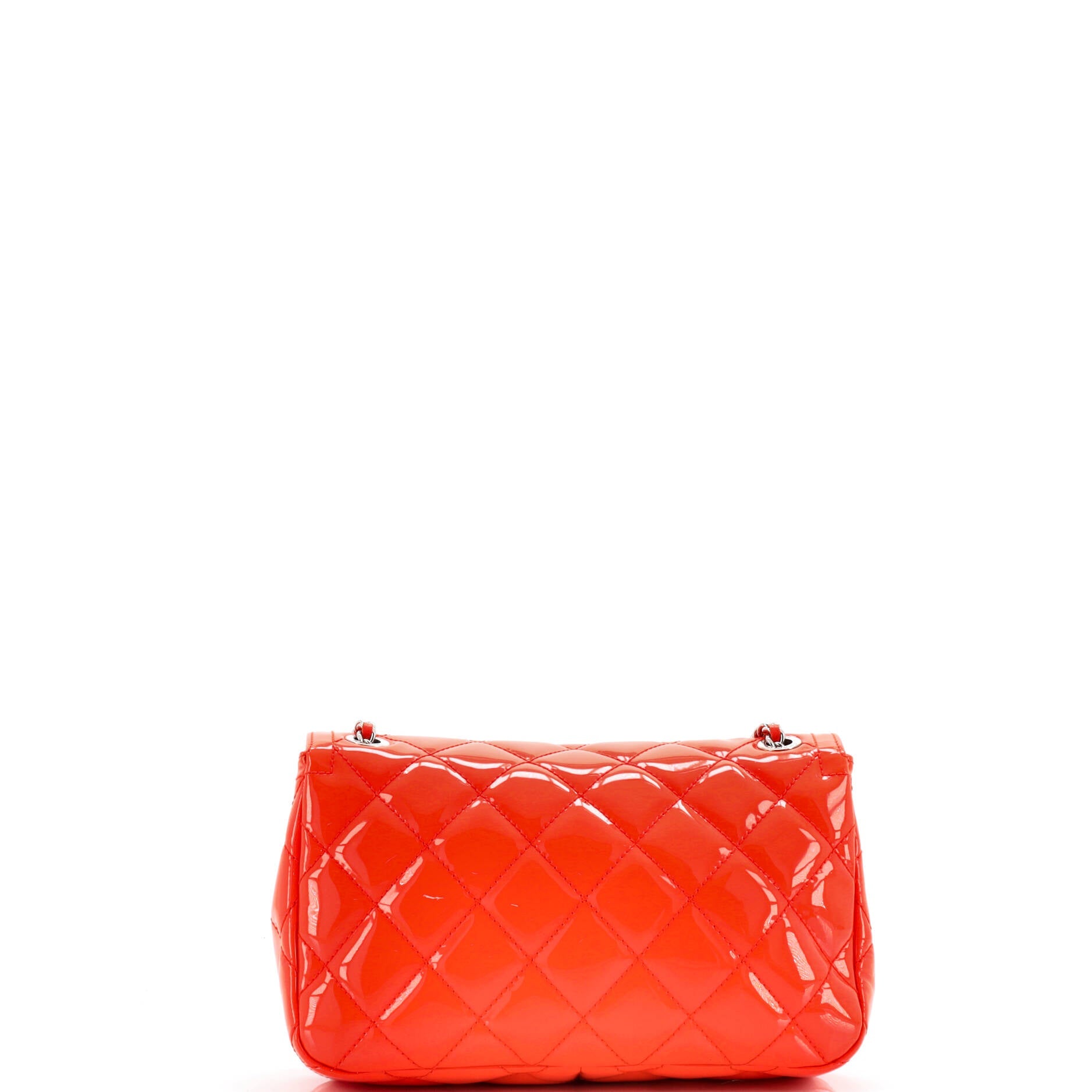 Coco Shine Flap Bag Quilted Patent Small