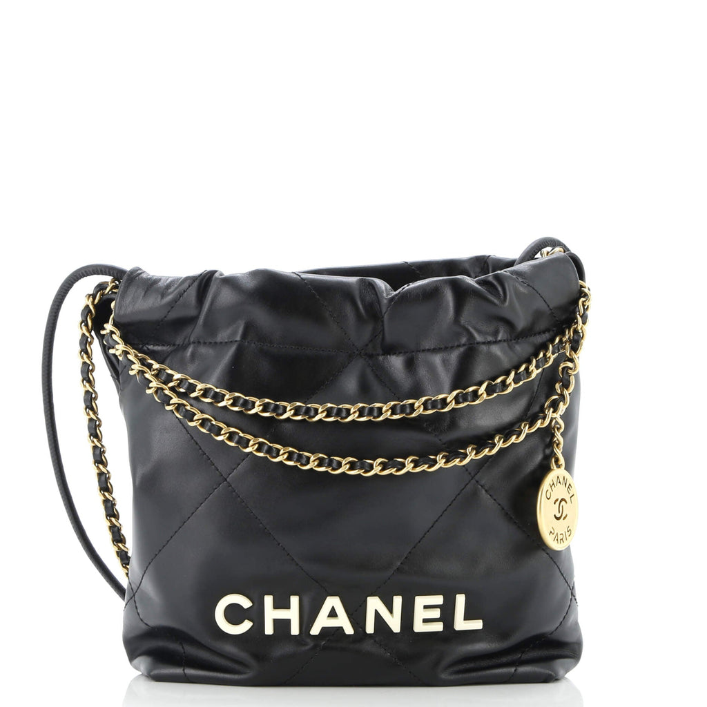 22 Chain Hobo Quilted Calfskin Mini