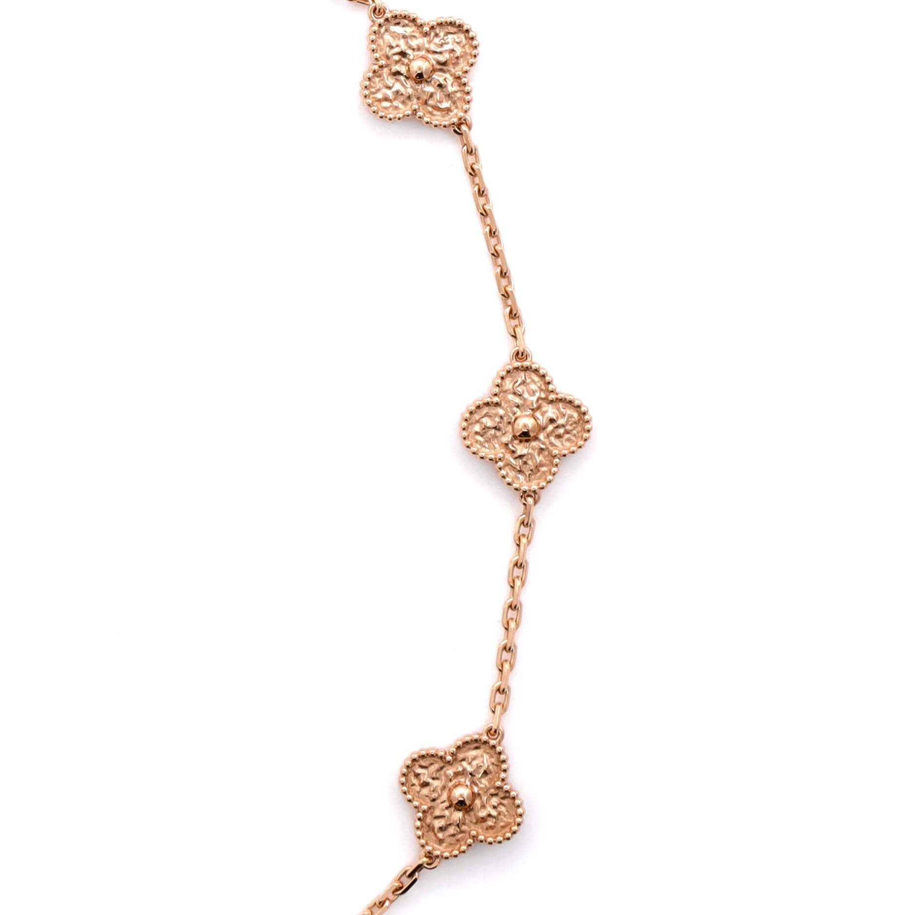 Vintage Alhambra 10 Motifs Necklace 18K Rose Gold