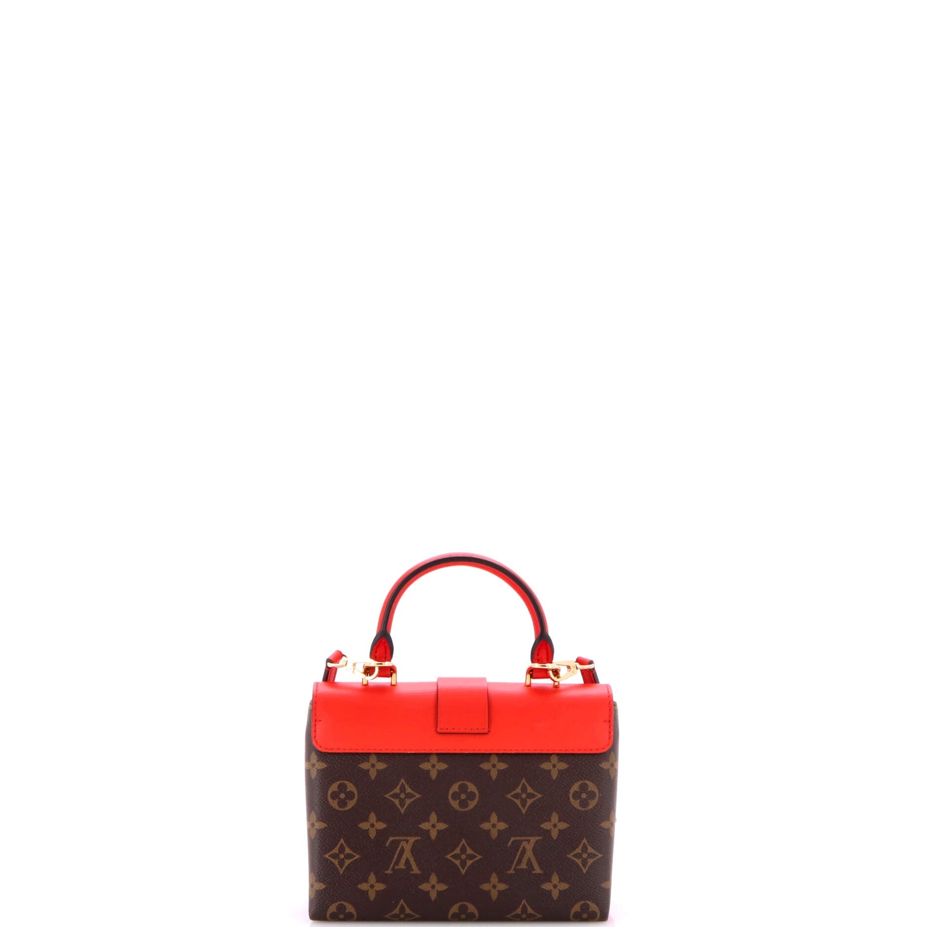 Locky Handbag Monogram Canvas with Leather BB