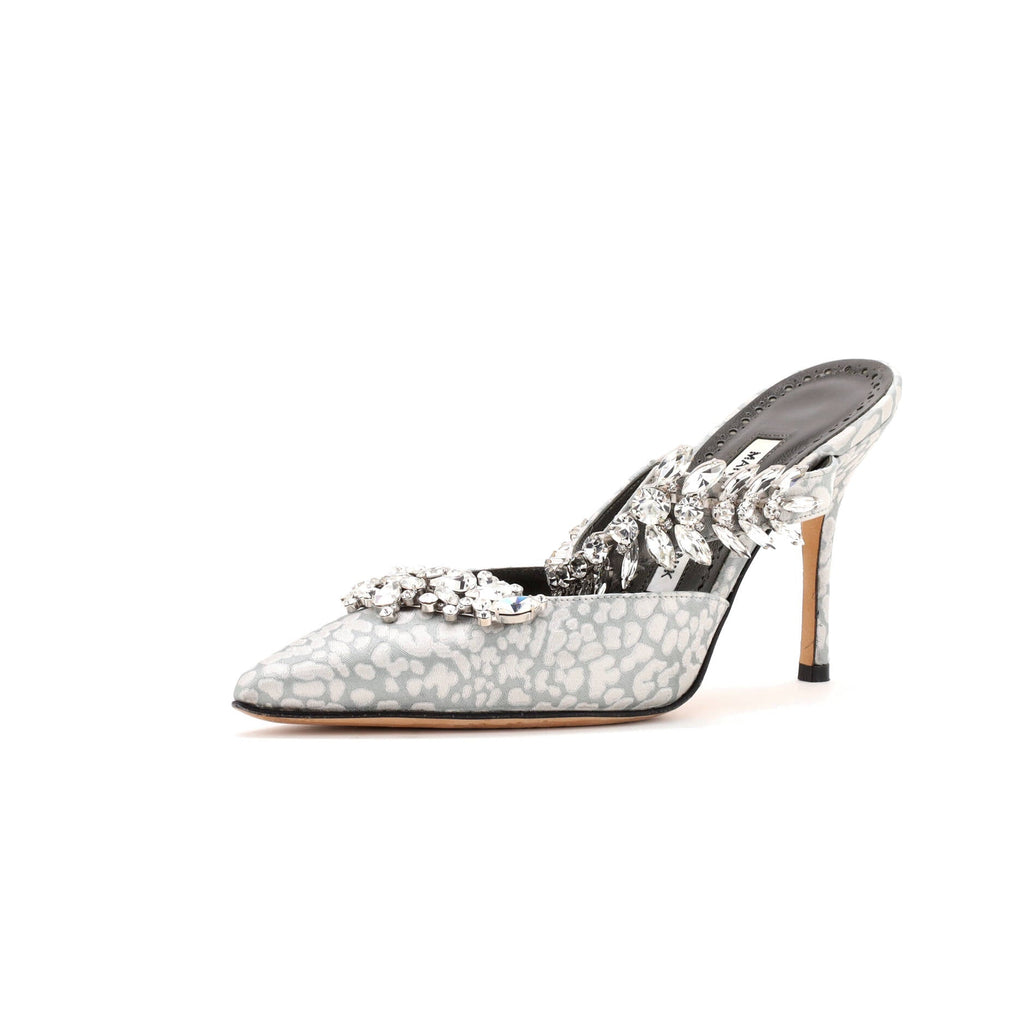 Women's Lurum Heeled Mules Jacquard 90