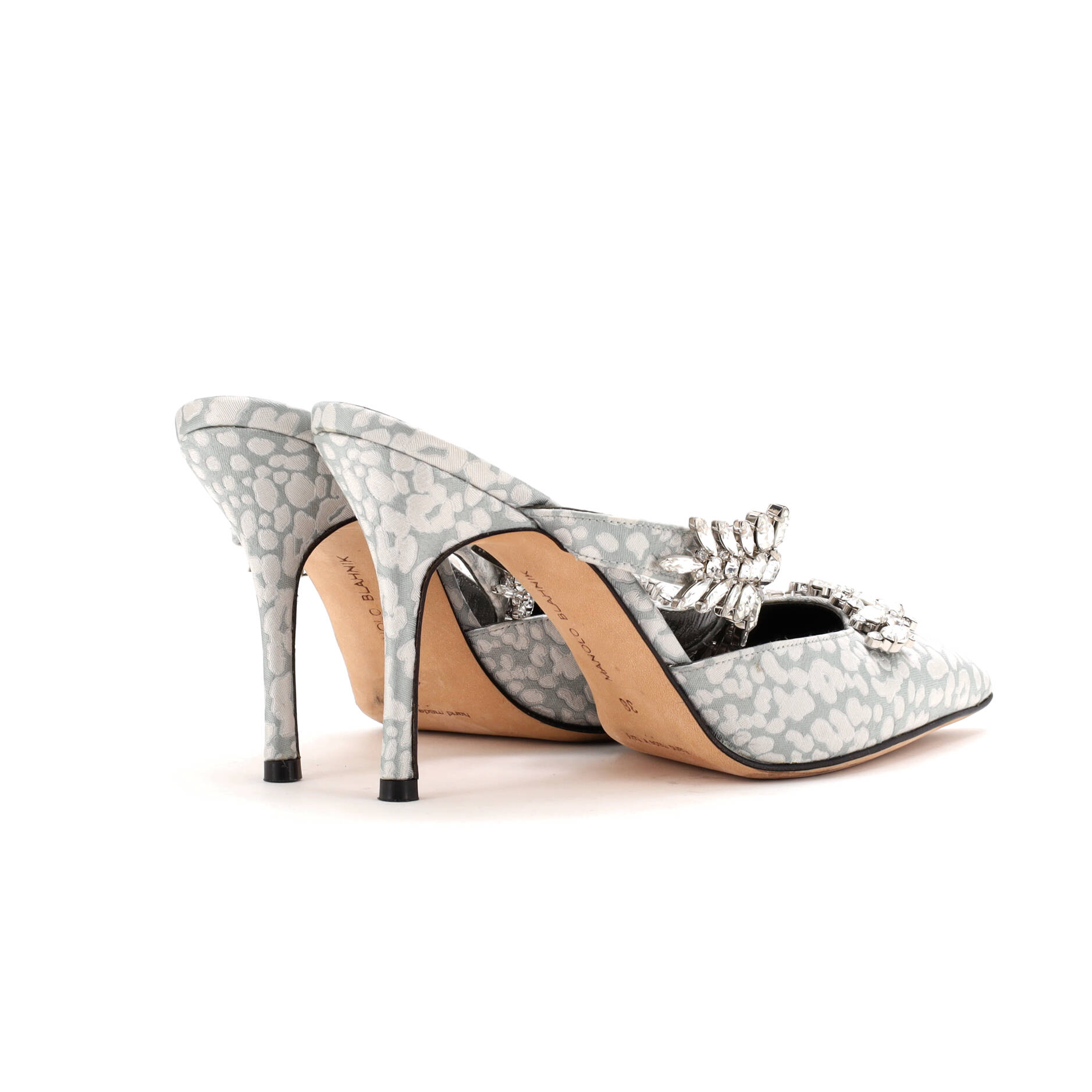 Women's Lurum Heeled Mules Jacquard 90