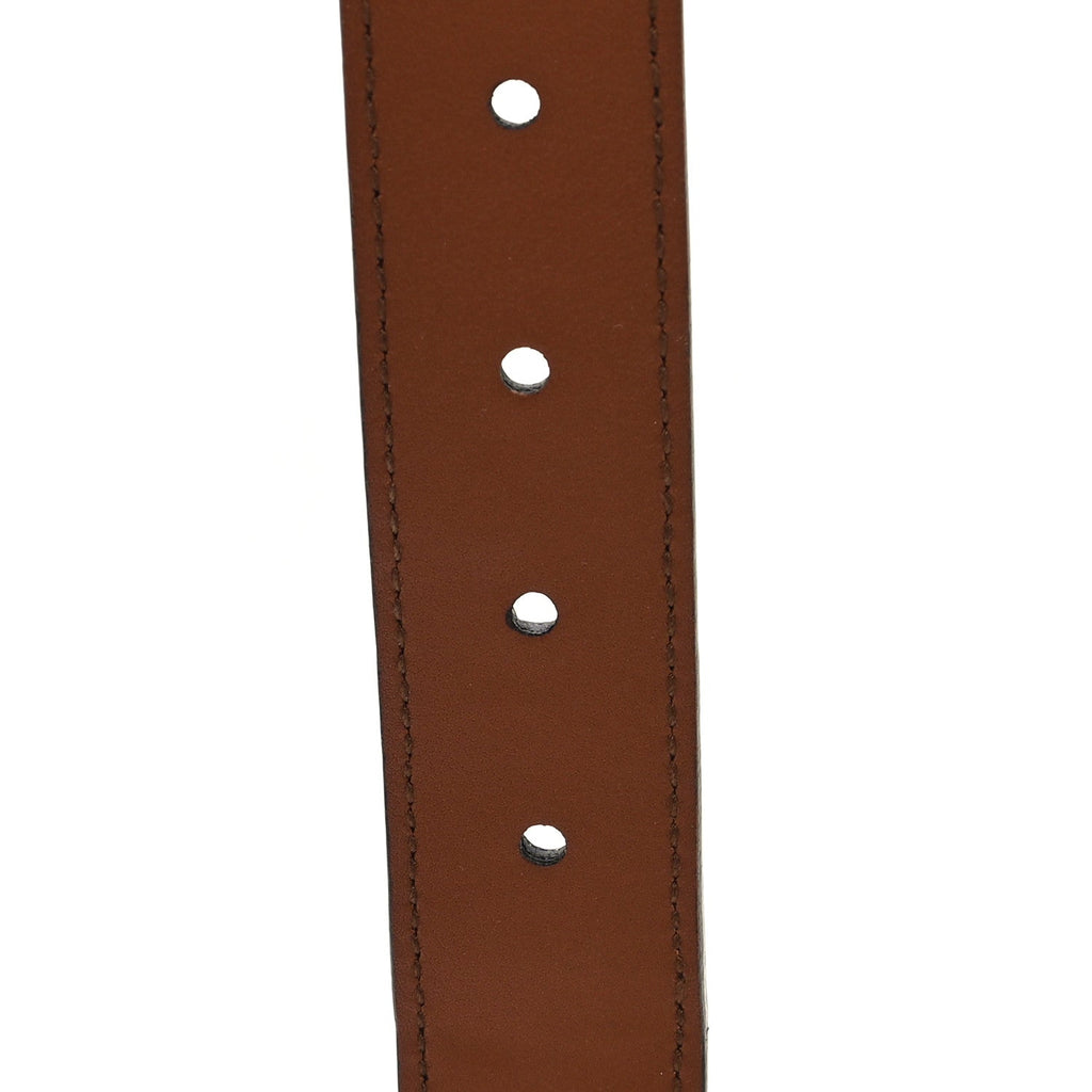 New Denim GG Monogram Dollar Calfskin Belt 65 26 Blue Tea Cuir Epilog