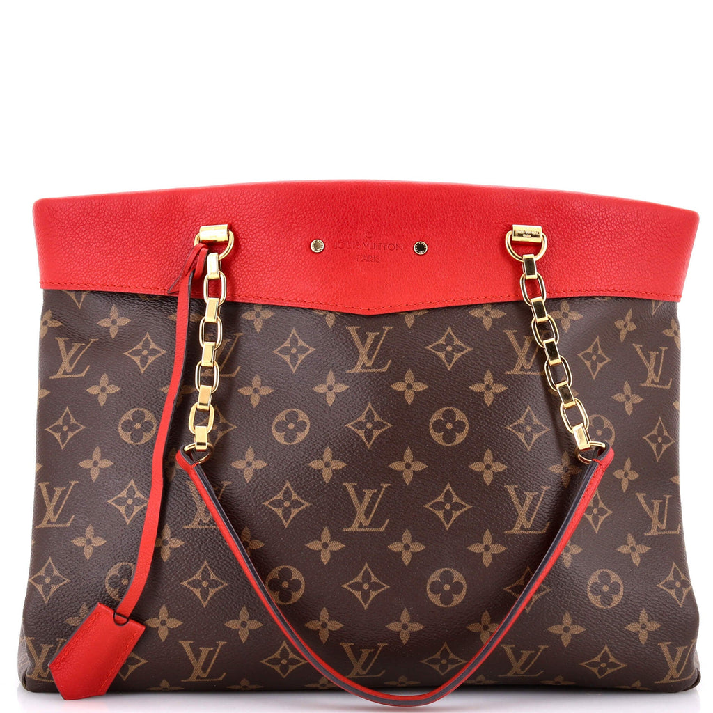 Pallas Shopper Monogram Canvas and Calfskin